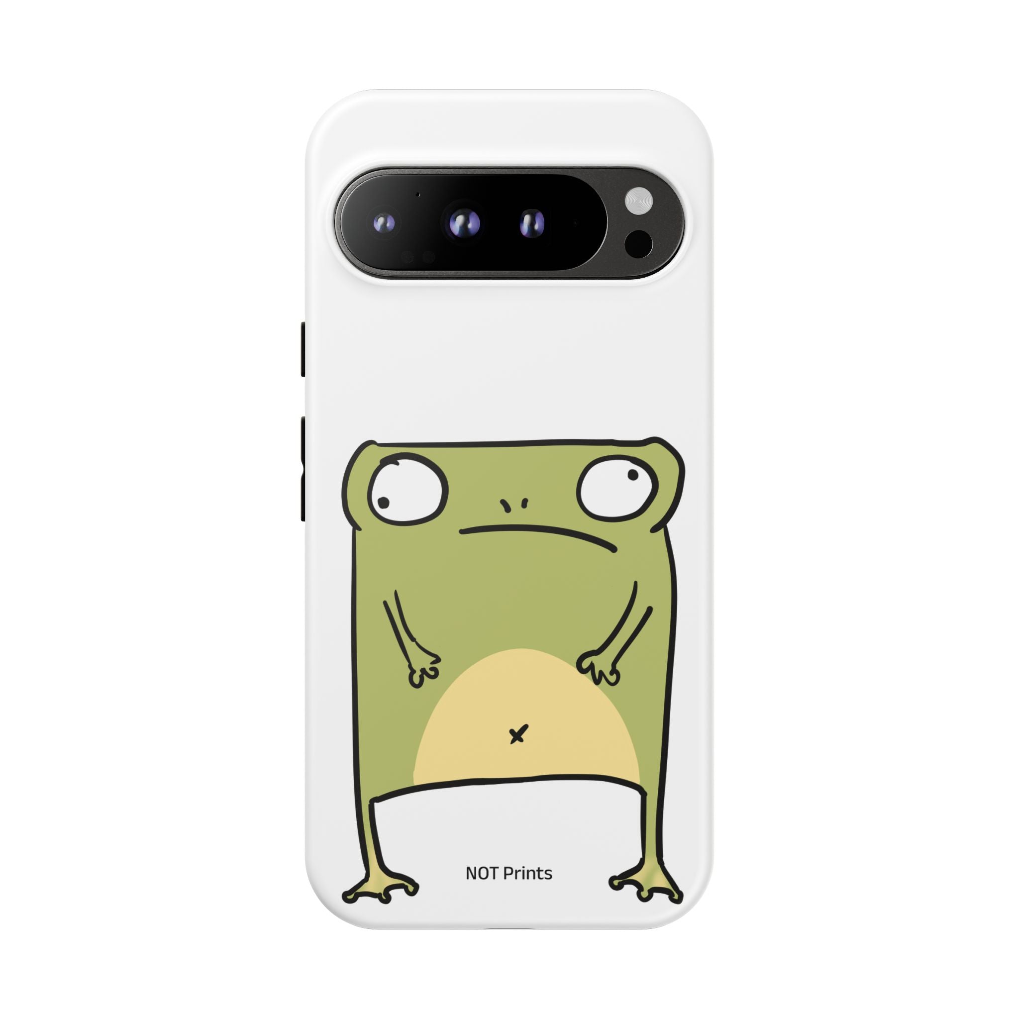 Funny Frog Tough Phone Case — Cute Stubborn Frog Protective iPhone Case