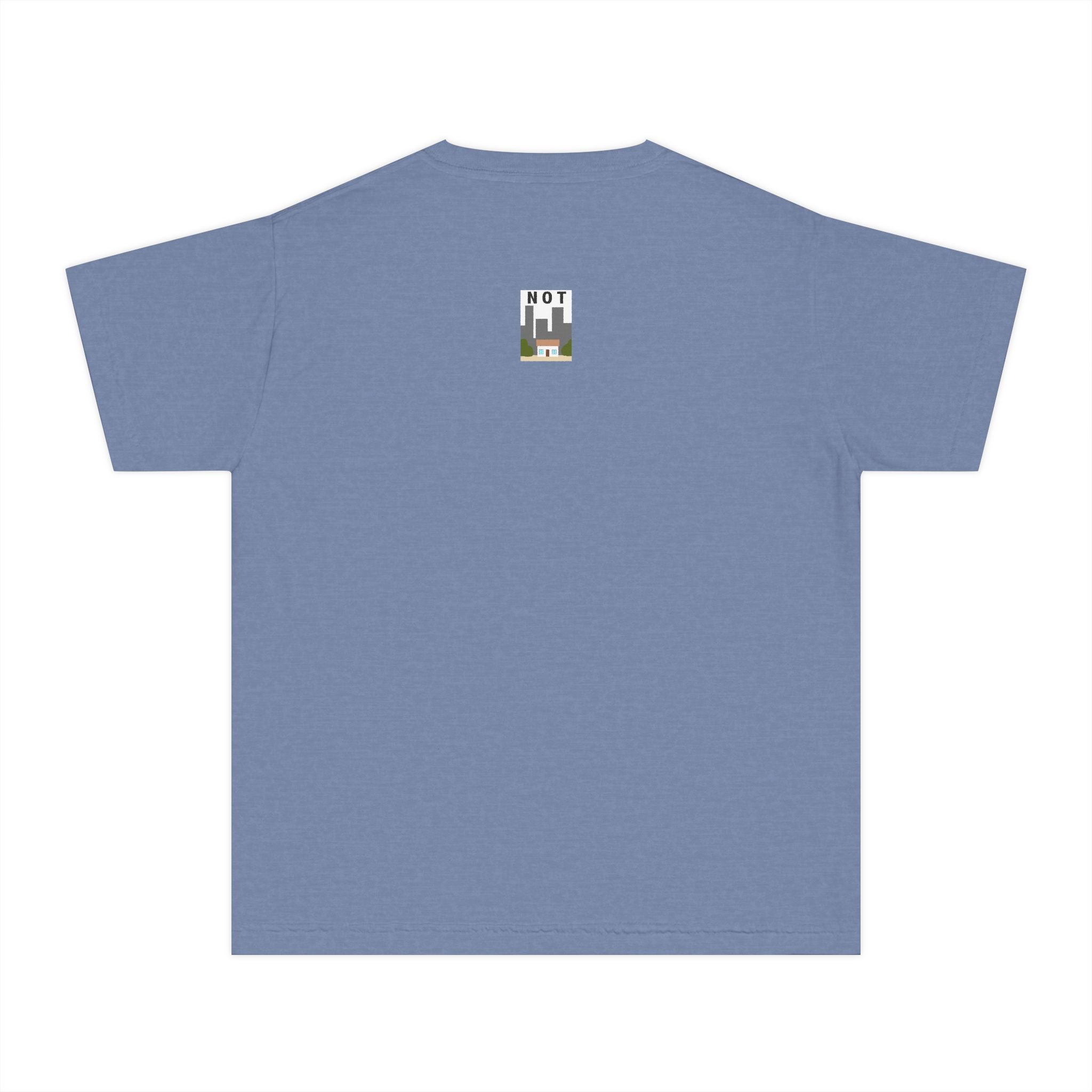 Orange Cat Youth Tee – Cute Cartoon Cat Graphic Shirt for Kids | Funny Not Cat Animal Cotton T-Shirt