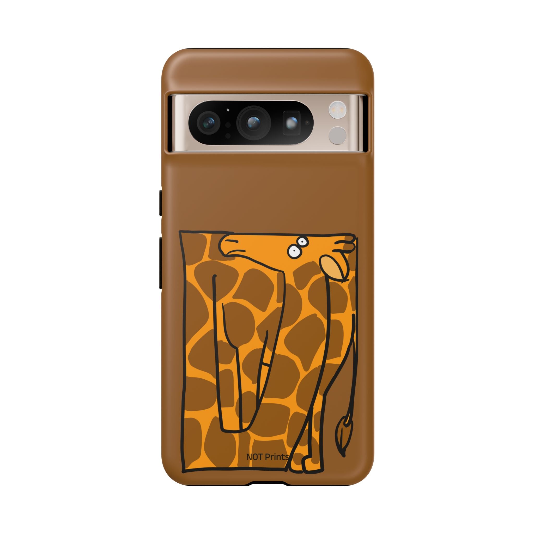 Giraffe Pocket Tough Phone Case — Cute Cartoon Giraffe with Card Slot