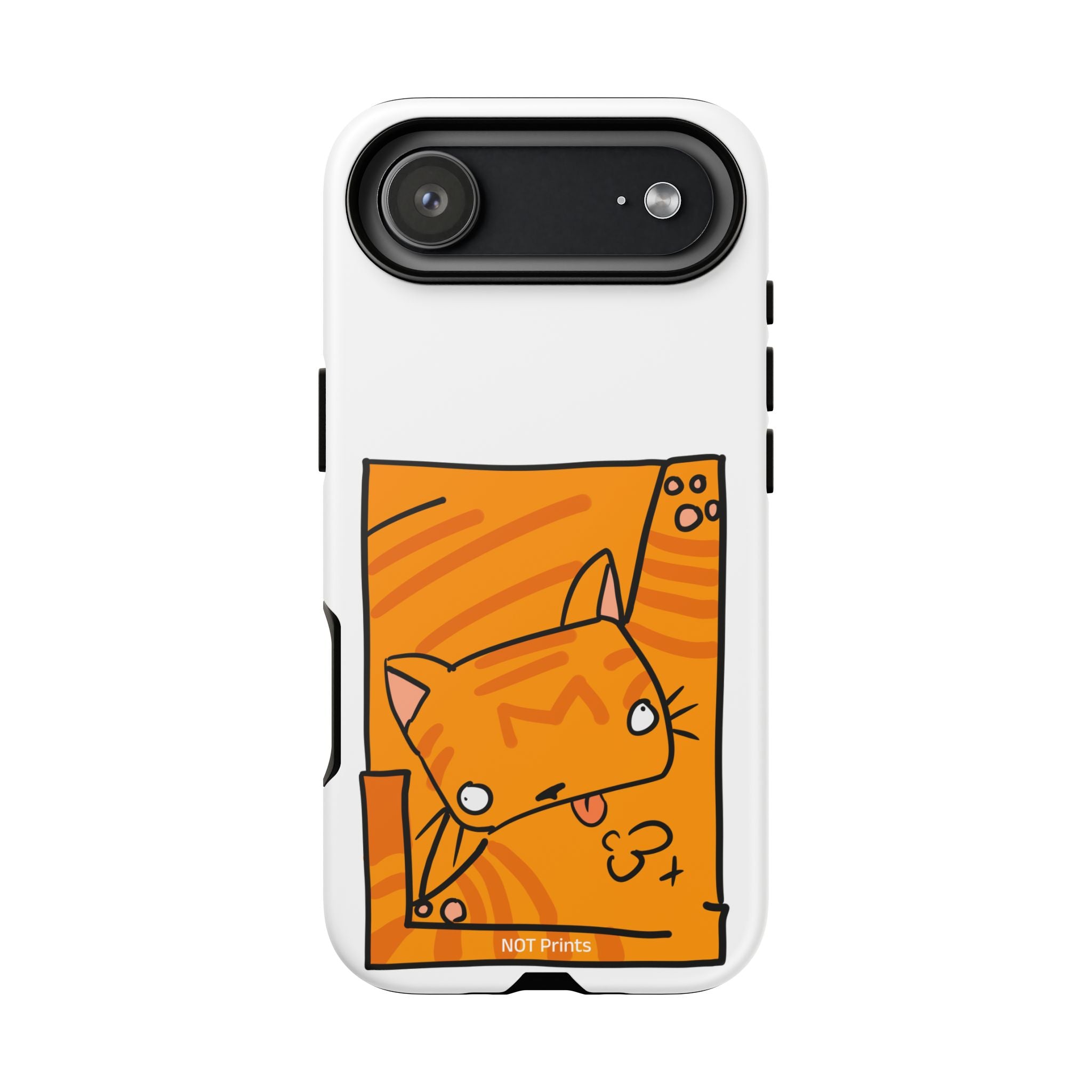 Cute Orange Cat Phone Case - Tough Cases Protective Phone Cover