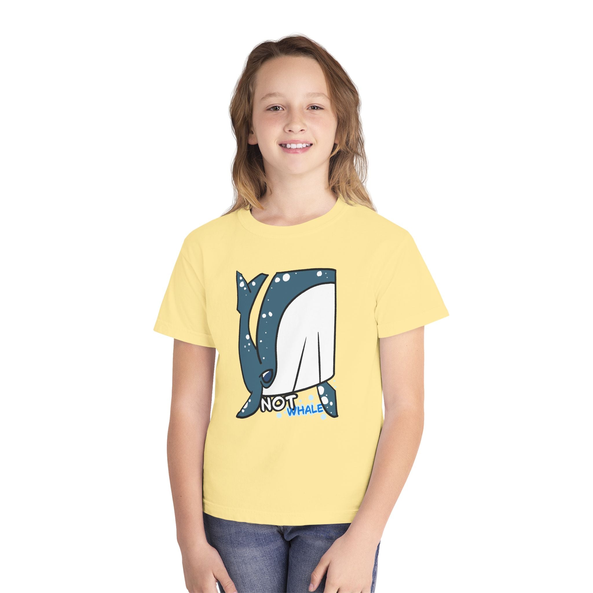 Whale Youth Tee — Cute "Not Whale" Narwhal Graphic Kids Shirt