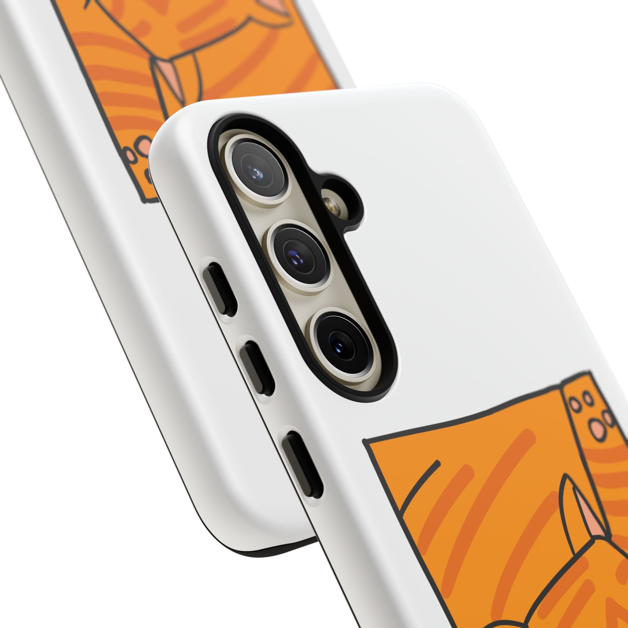 Cute Orange Cat Phone Case - Tough Cases Protective Phone Cover