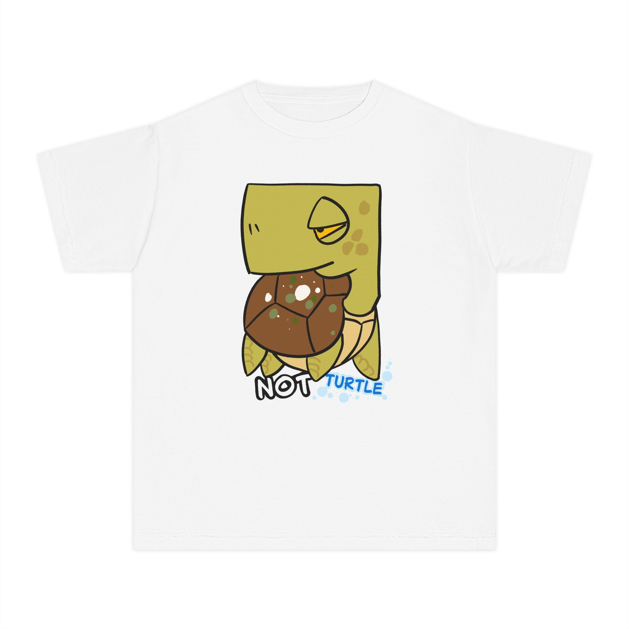 Turtle Youth Tee — Cute "Not Turtle" Cartoon Turtle Kid Shirt