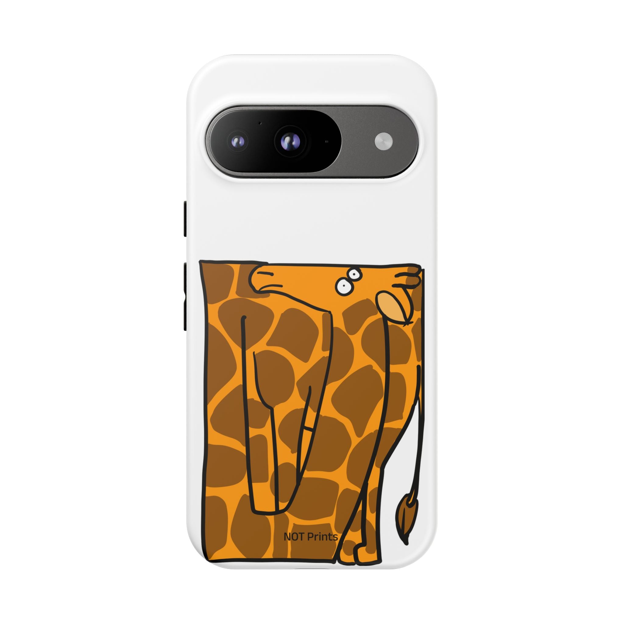 Giraffe Pocket Tough Phone Case — Cute Cartoon Giraffe with Card Slot