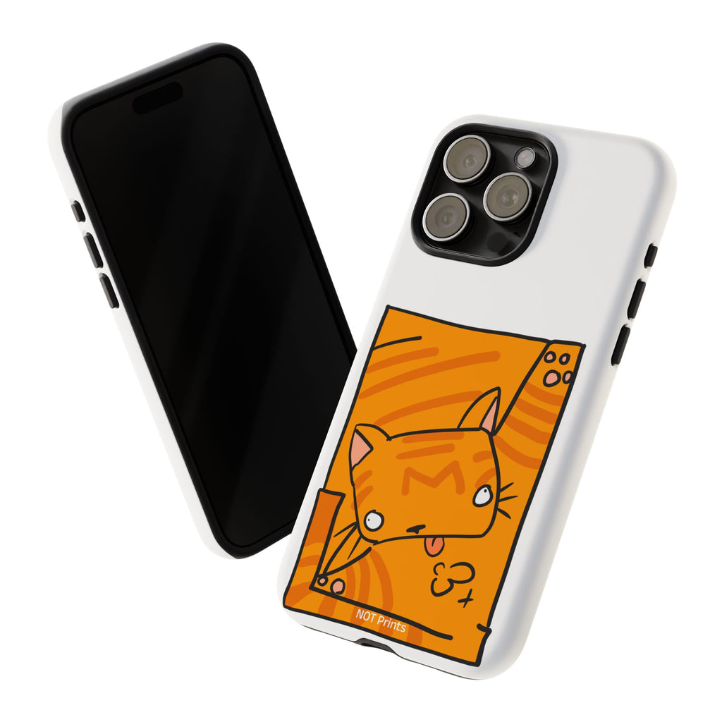 Cute Orange Cat Phone Case - Tough Cases Protective Phone Cover