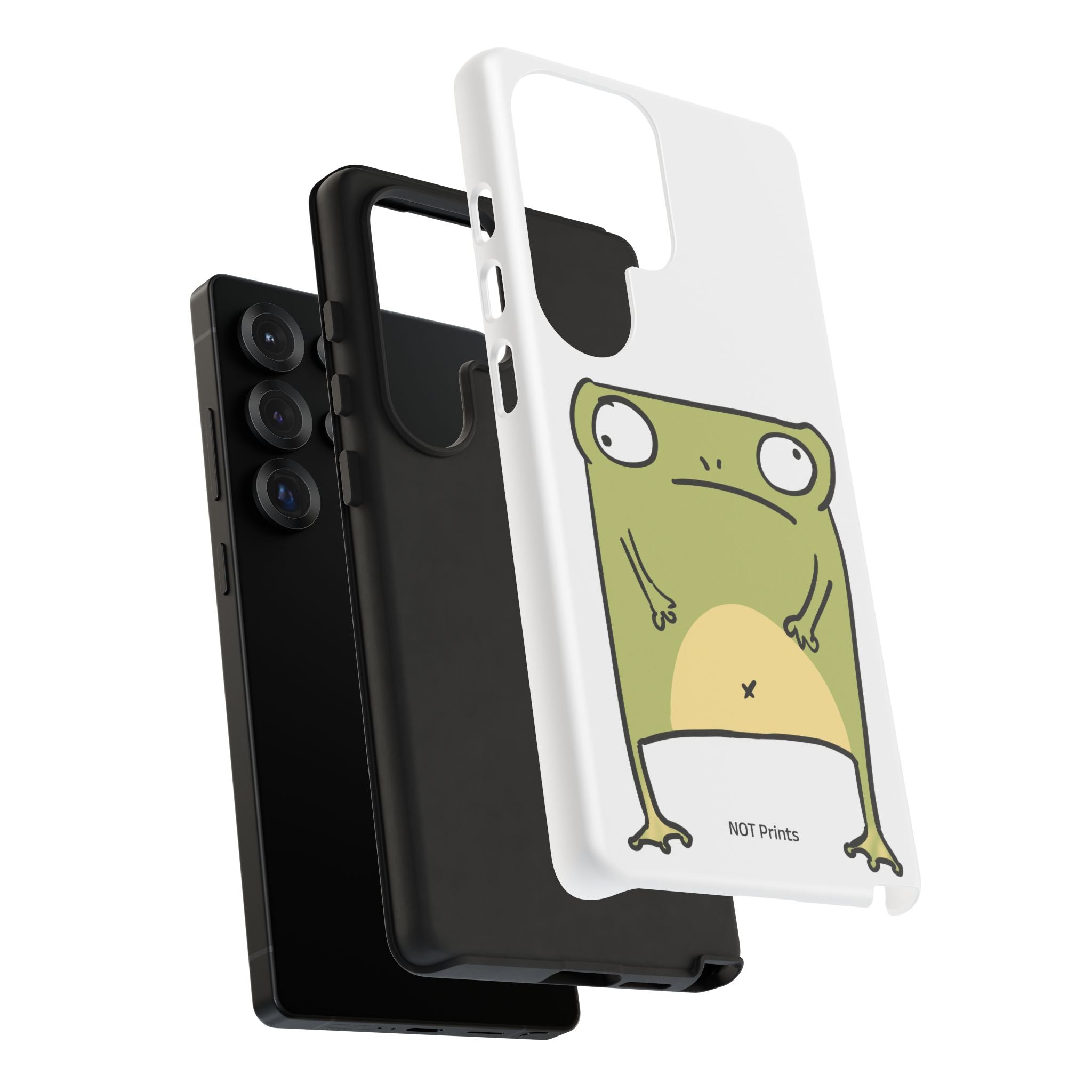 Funny Frog Tough Phone Case — Cute Stubborn Frog Protective iPhone Case