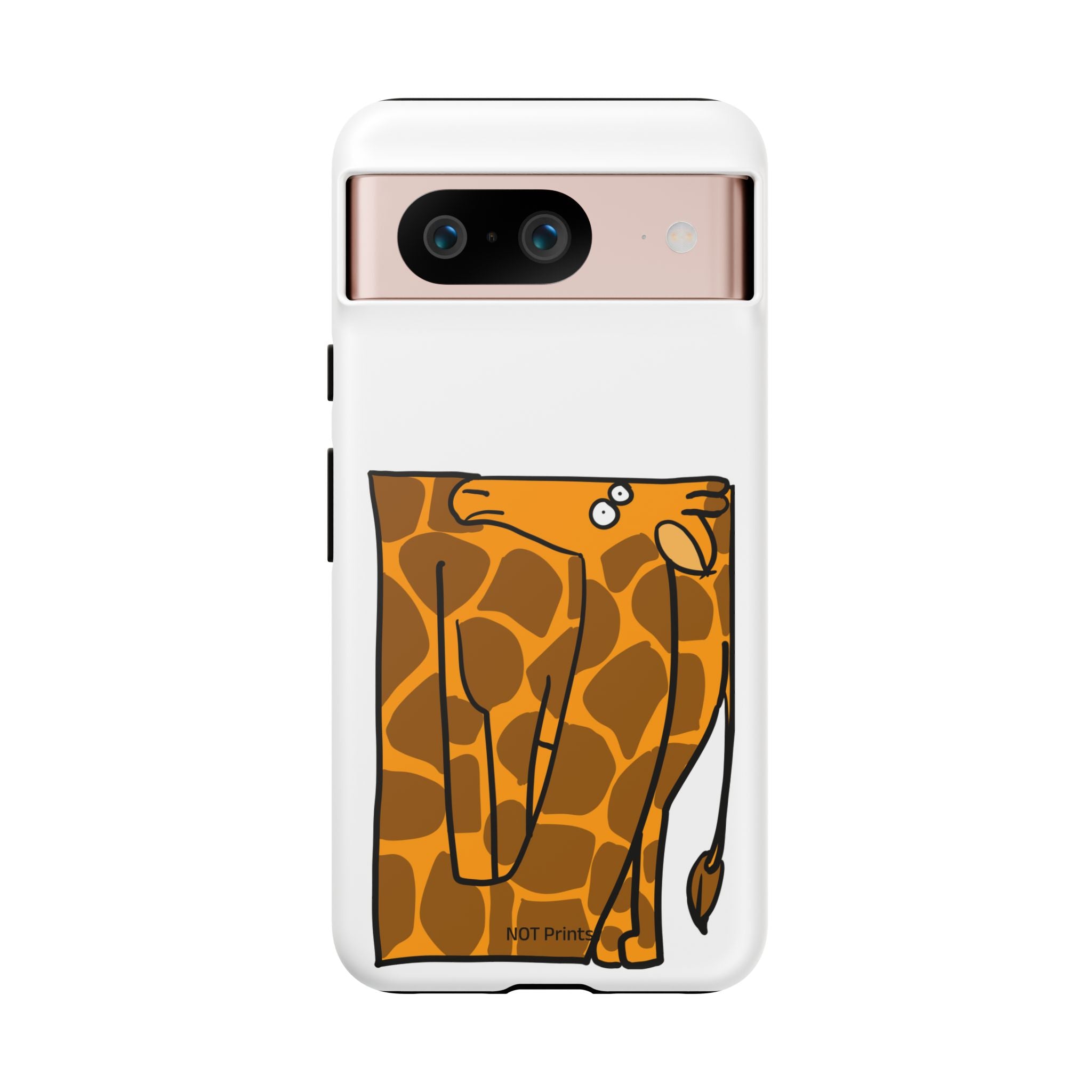 Giraffe Pocket Tough Phone Case — Cute Cartoon Giraffe with Card Slot