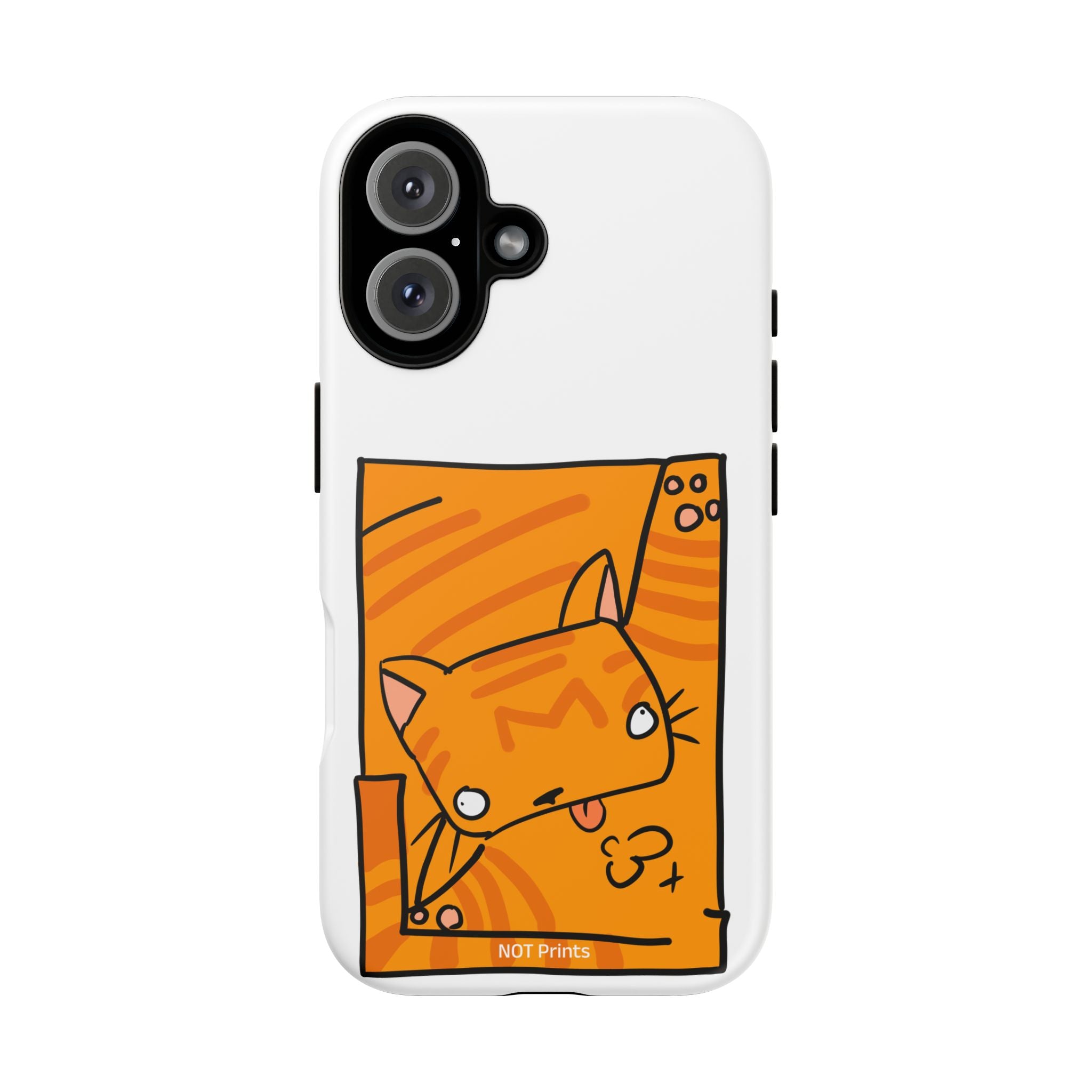 Cute Orange Cat Phone Case - Tough Cases Protective Phone Cover