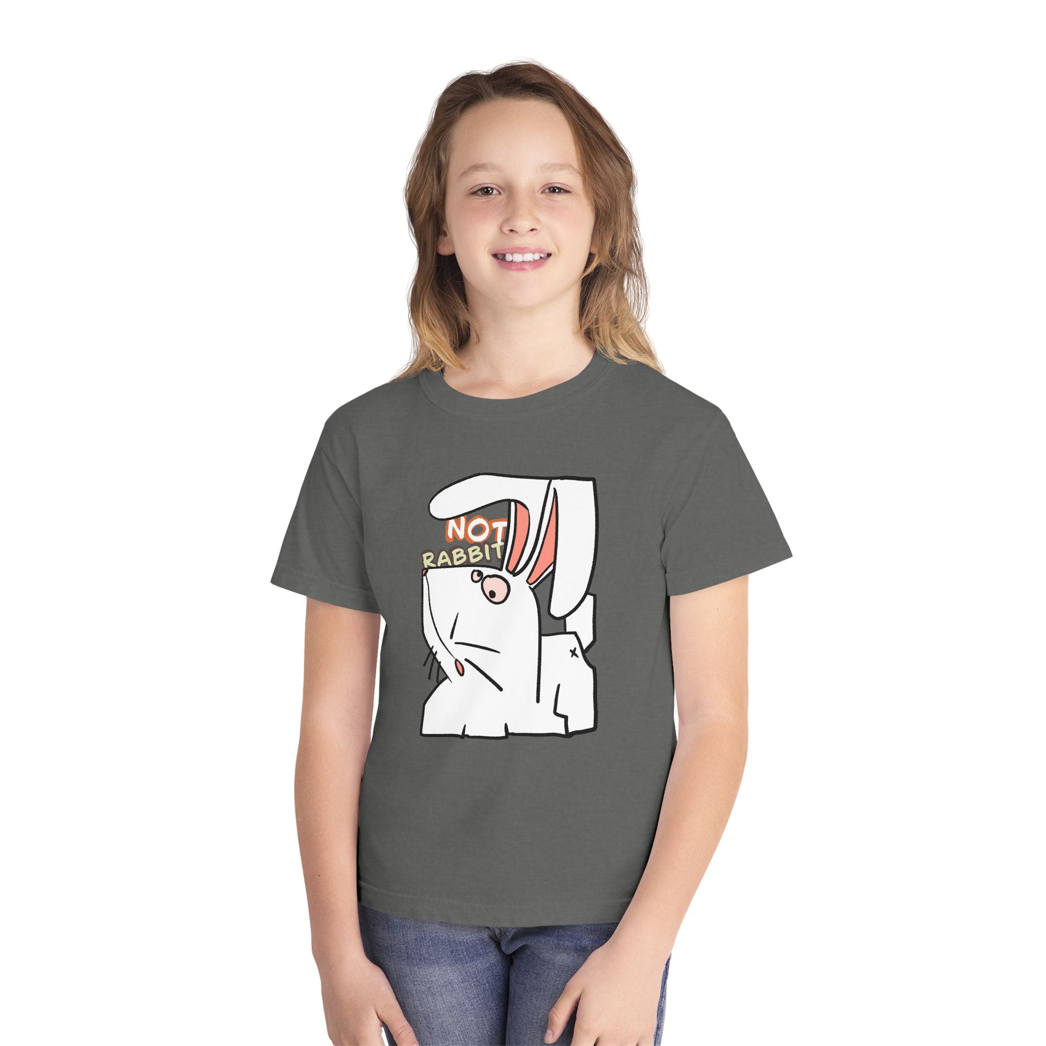 Rabbit Youth Tee — Cute 'Not Rabbit' Graphic Bunny T-Shirt