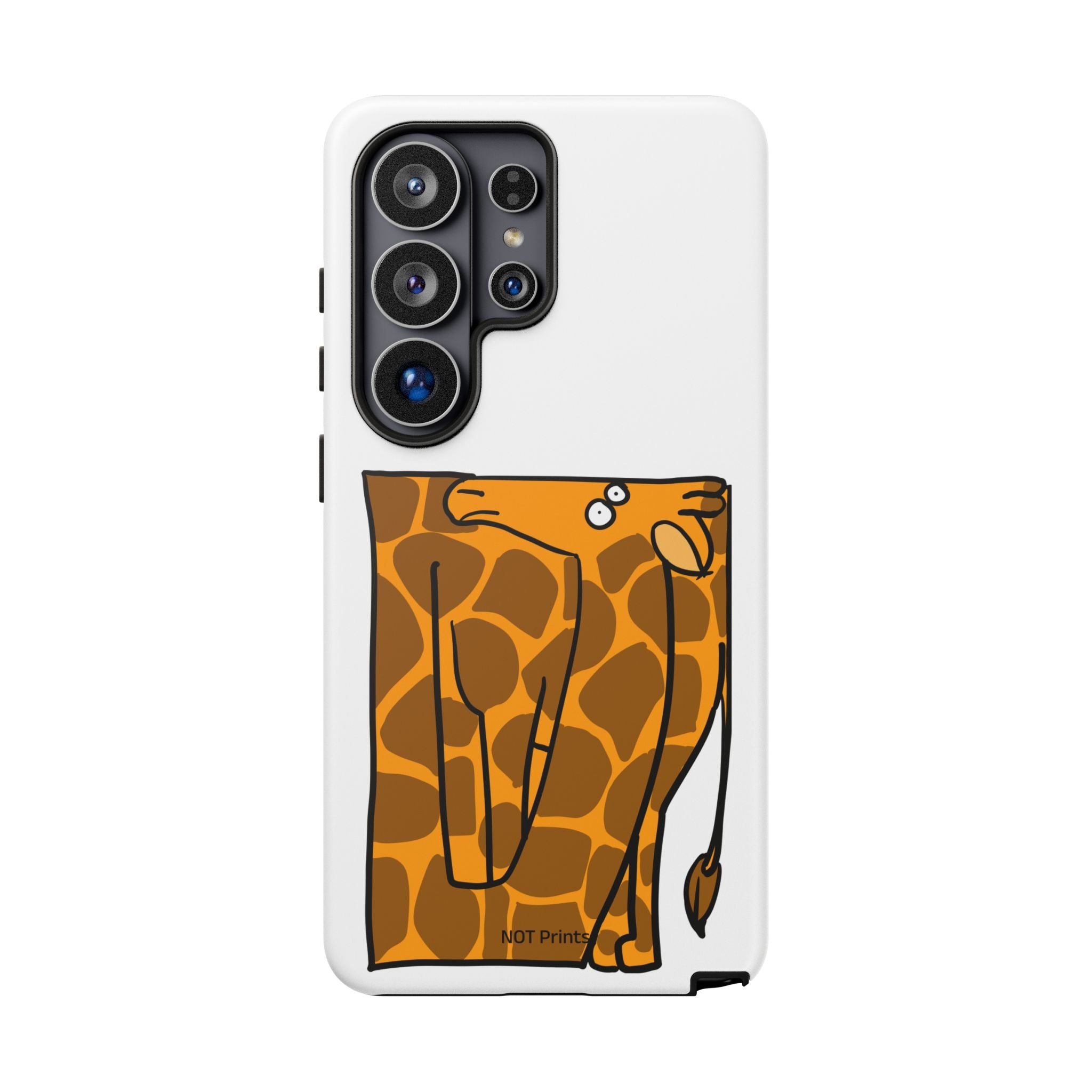 Giraffe Pocket Tough Phone Case — Cute Cartoon Giraffe with Card Slot