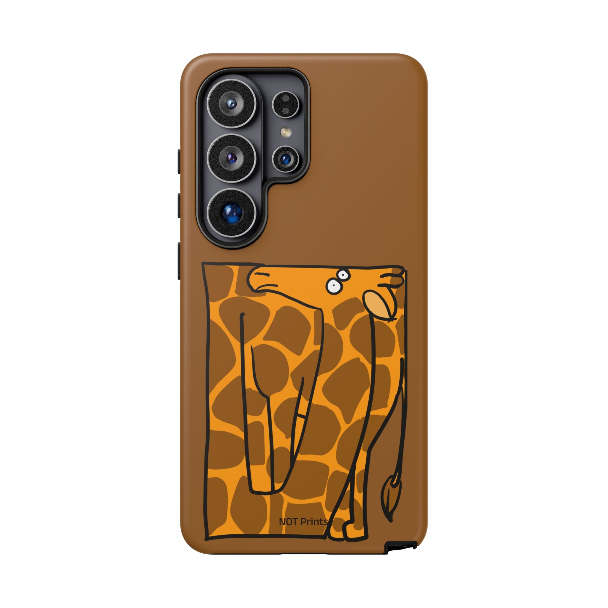 Giraffe Pocket Tough Phone Case — Cute Cartoon Giraffe with Card Slot