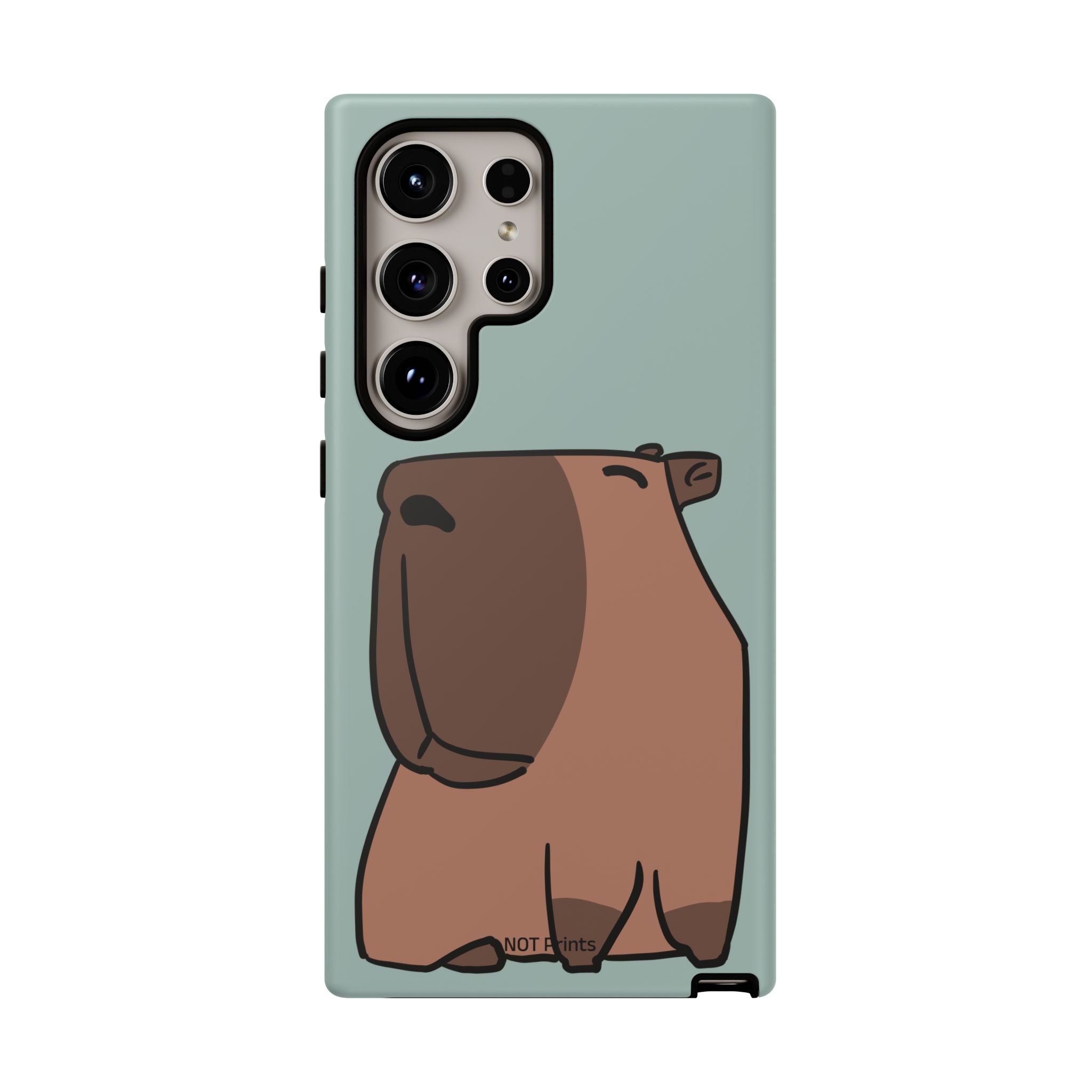 Coque de téléphone mignon ours - Coque de protection iPhone ours brun dessin animé minimaliste
