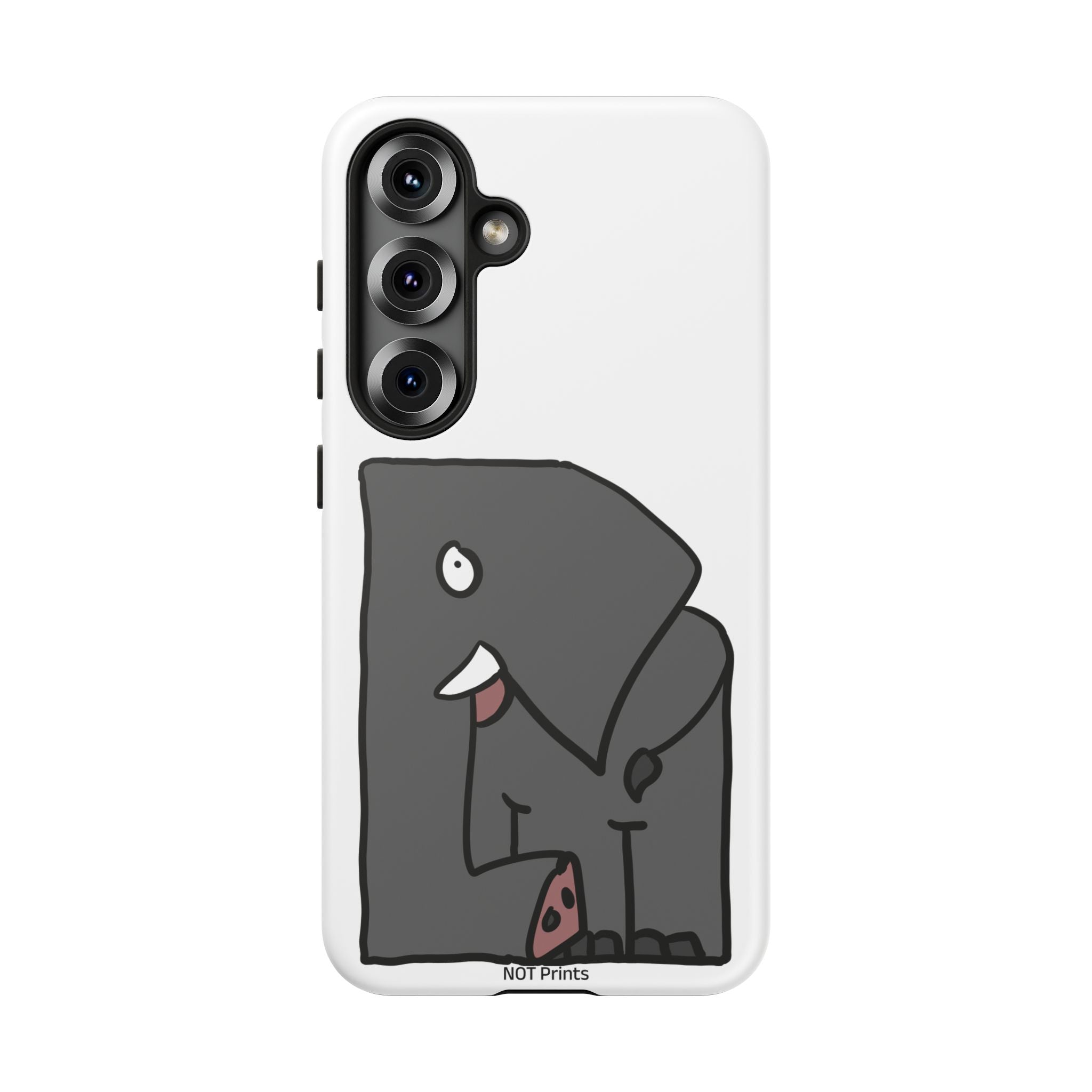 Coque de Téléphone Mignonne Éléphant Dessin Animé — Coque de Protection iPhone Amusante et Robuste