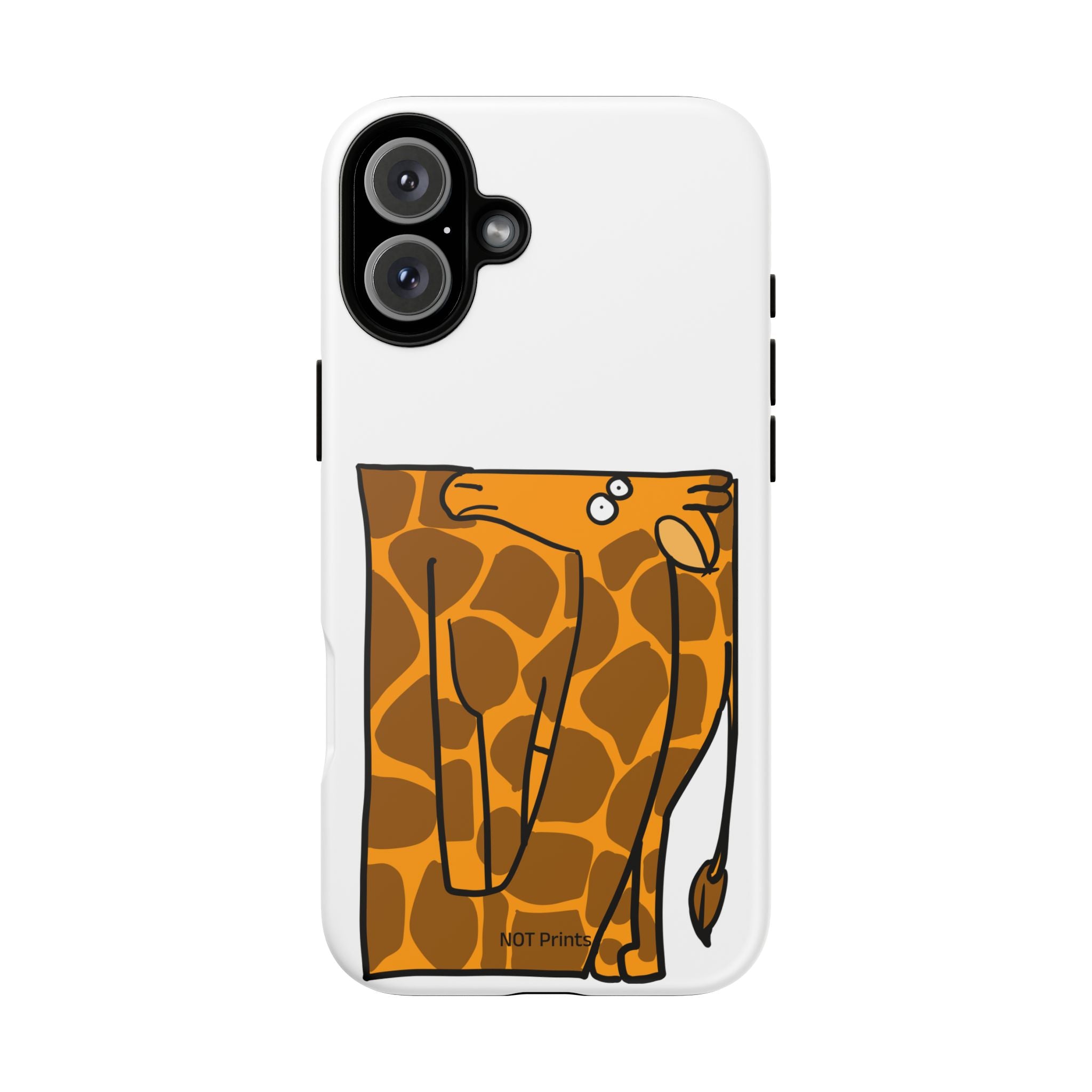 Giraffe Pocket Tough Phone Case — Cute Cartoon Giraffe with Card Slot