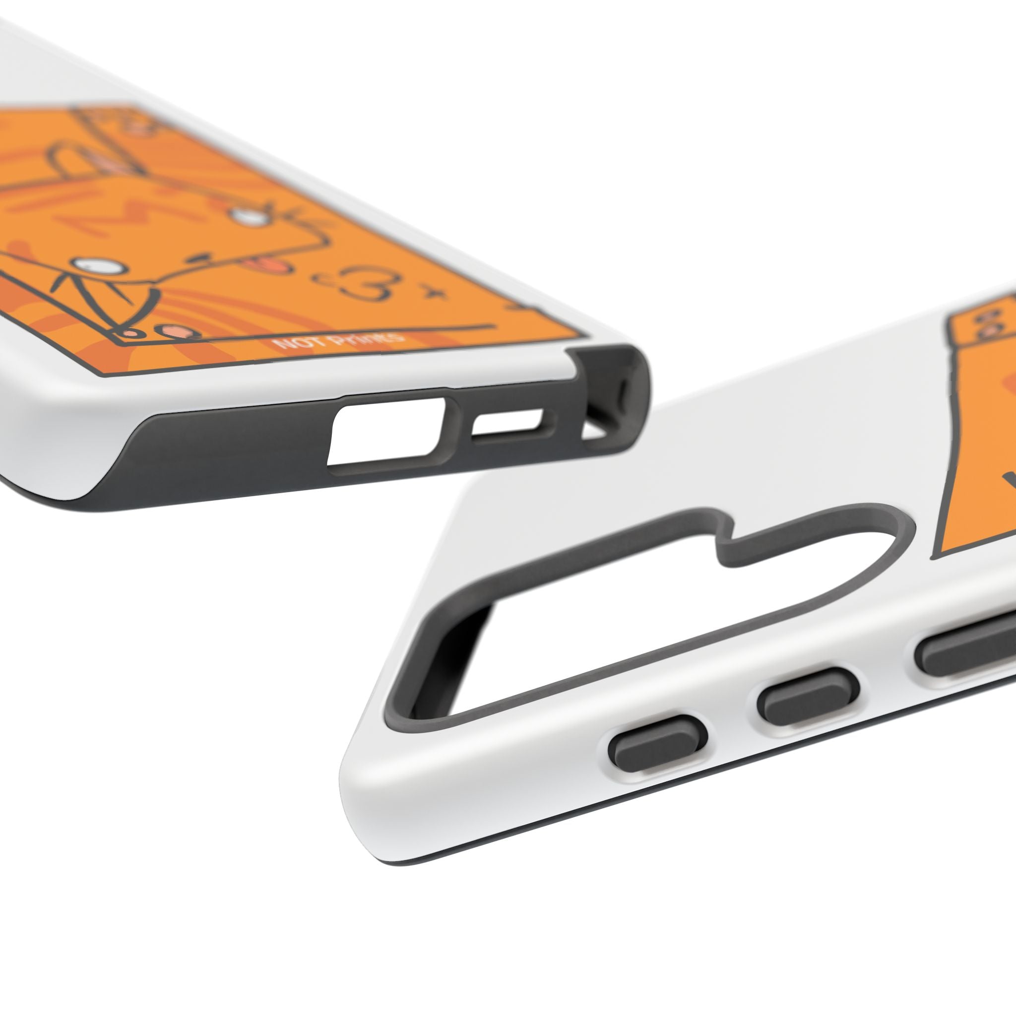 Cute Orange Cat Phone Case - Tough Cases Protective Phone Cover