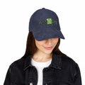Vintage Corduroy Cap - Embroidered 'Not Frog' Green Frog Graphic