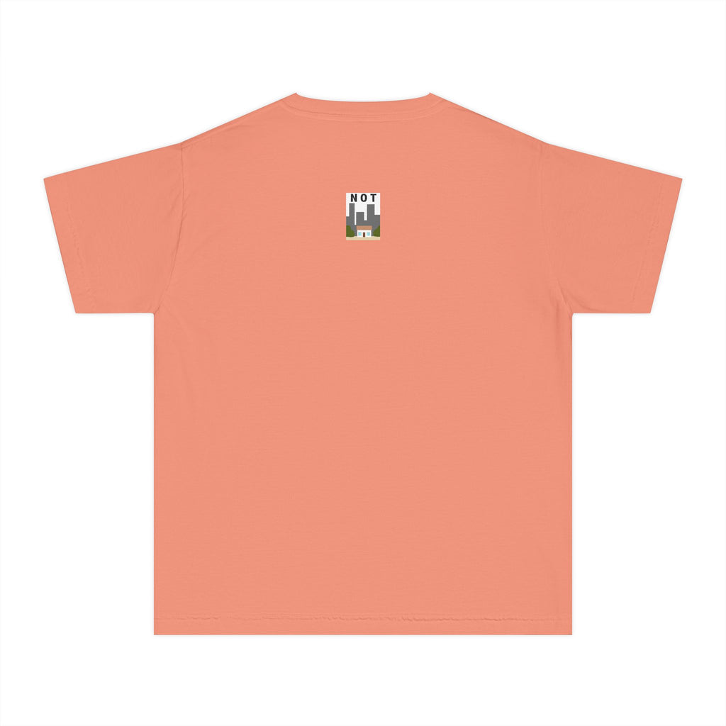Orange Cat Youth Tee – Cute Cartoon Cat Graphic Shirt for Kids | Funny Not Cat Animal Cotton T-Shirt