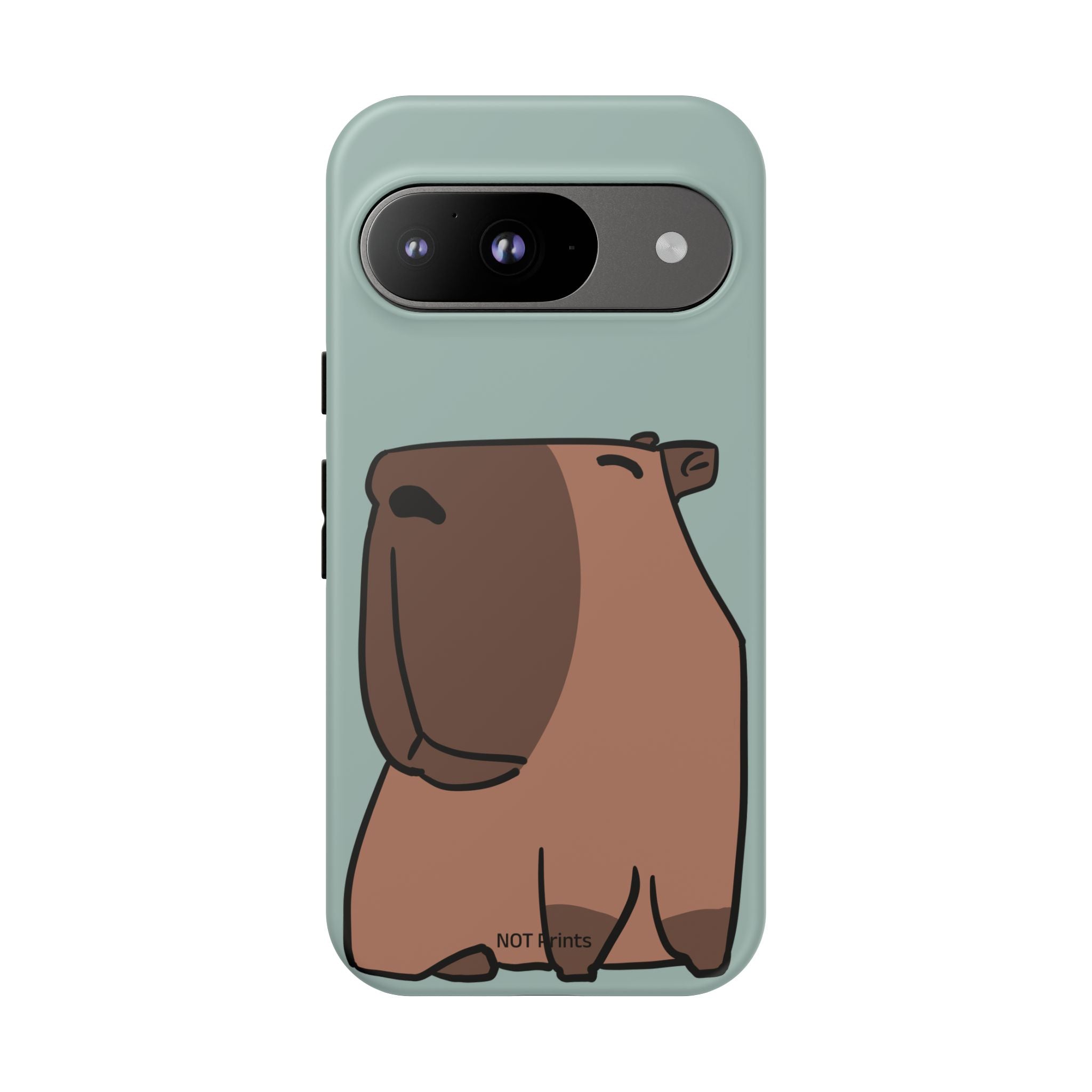 Coque de téléphone mignon ours - Coque de protection iPhone ours brun dessin animé minimaliste