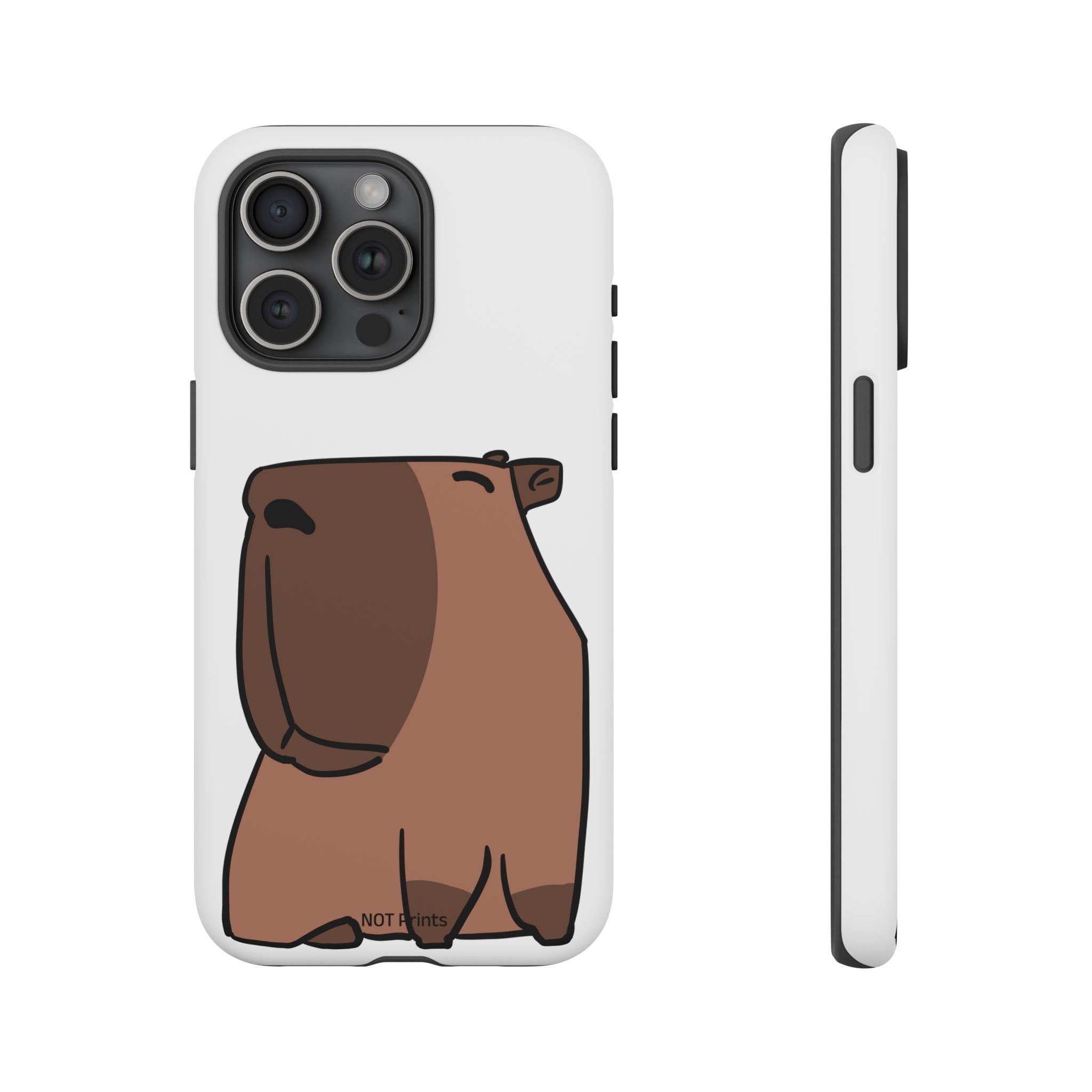 Coque Téléphone Ours Mignon - Étui Protecteur iPhone Minimaliste Ours Brun Dessin Animé