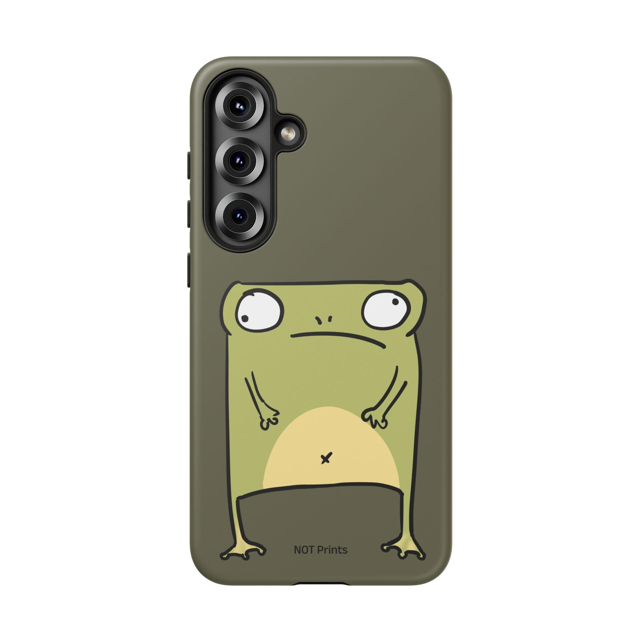 Funny Frog Phone Case — Cute Grumpy Frog Protective Phone Cover