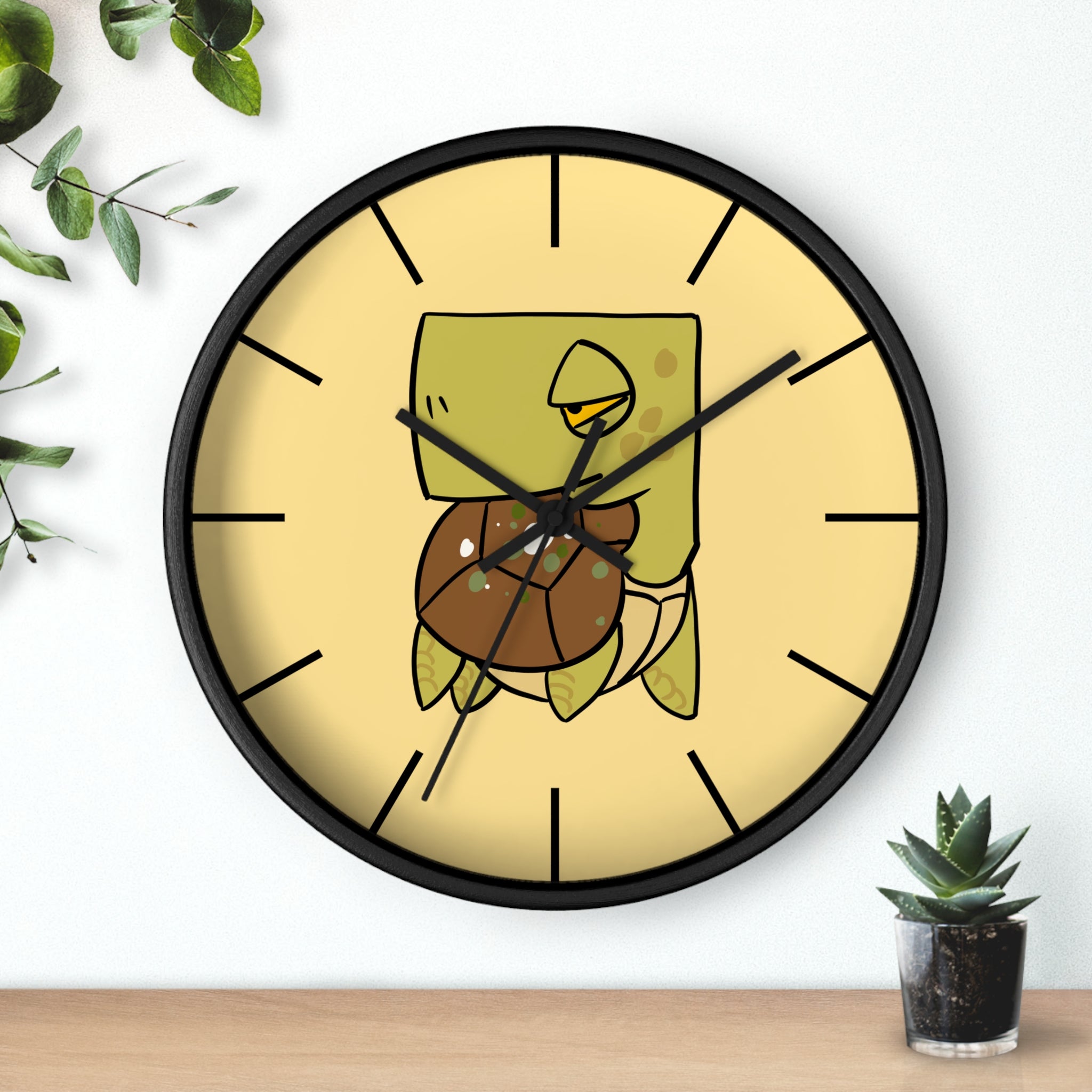 Turtle Wall Clock — Cute Cartoon Sea Turtle Clock for Kids’ Room & Beach Decor