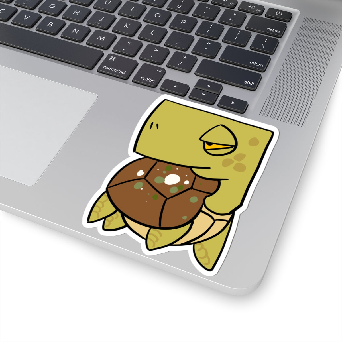 Turtle Sticker — Cute Cartoon Turtle Laptop Decal (Kiss-Cut)