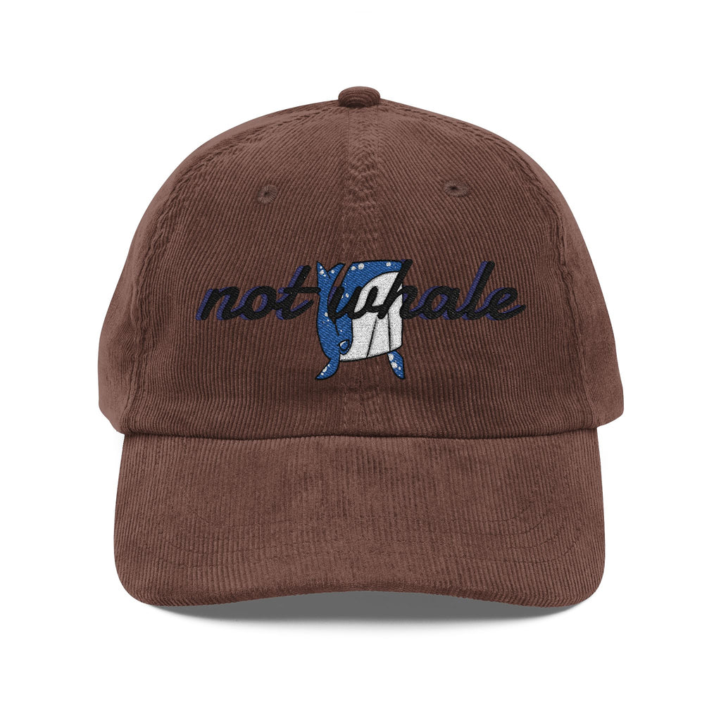 Vintage Corduroy Cap (Embroidery)| Cut 'Not Whale' Cap