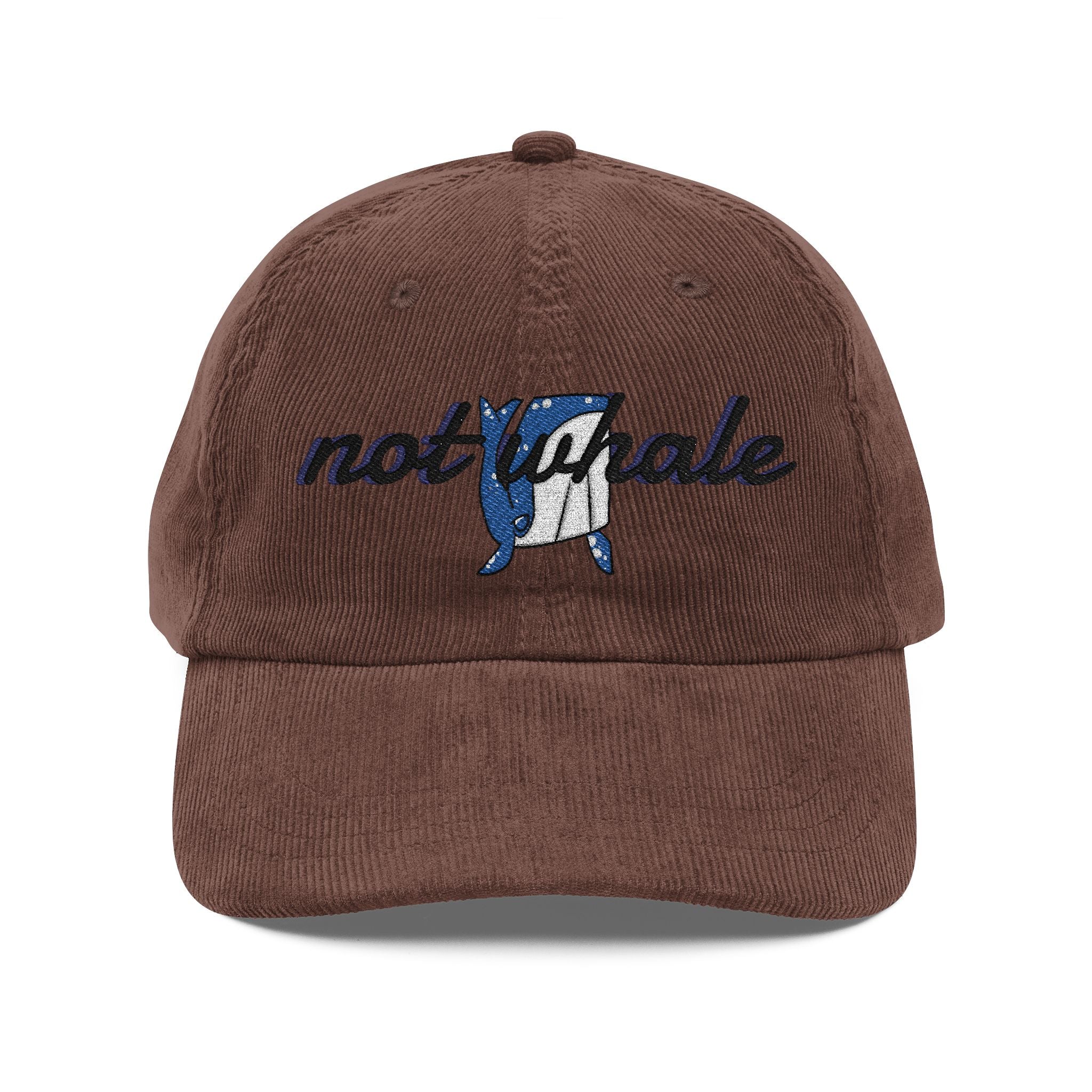Vintage Corduroy Cap (Embroidery)| Cut 'Not Whale' Cap