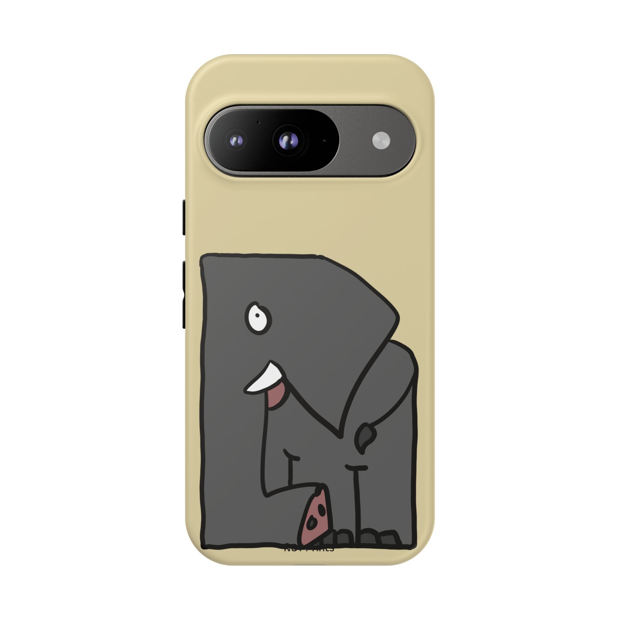 Coque de téléphone mignon éléphant de dessin animé — Coque de protection iPhone ludique et résistante