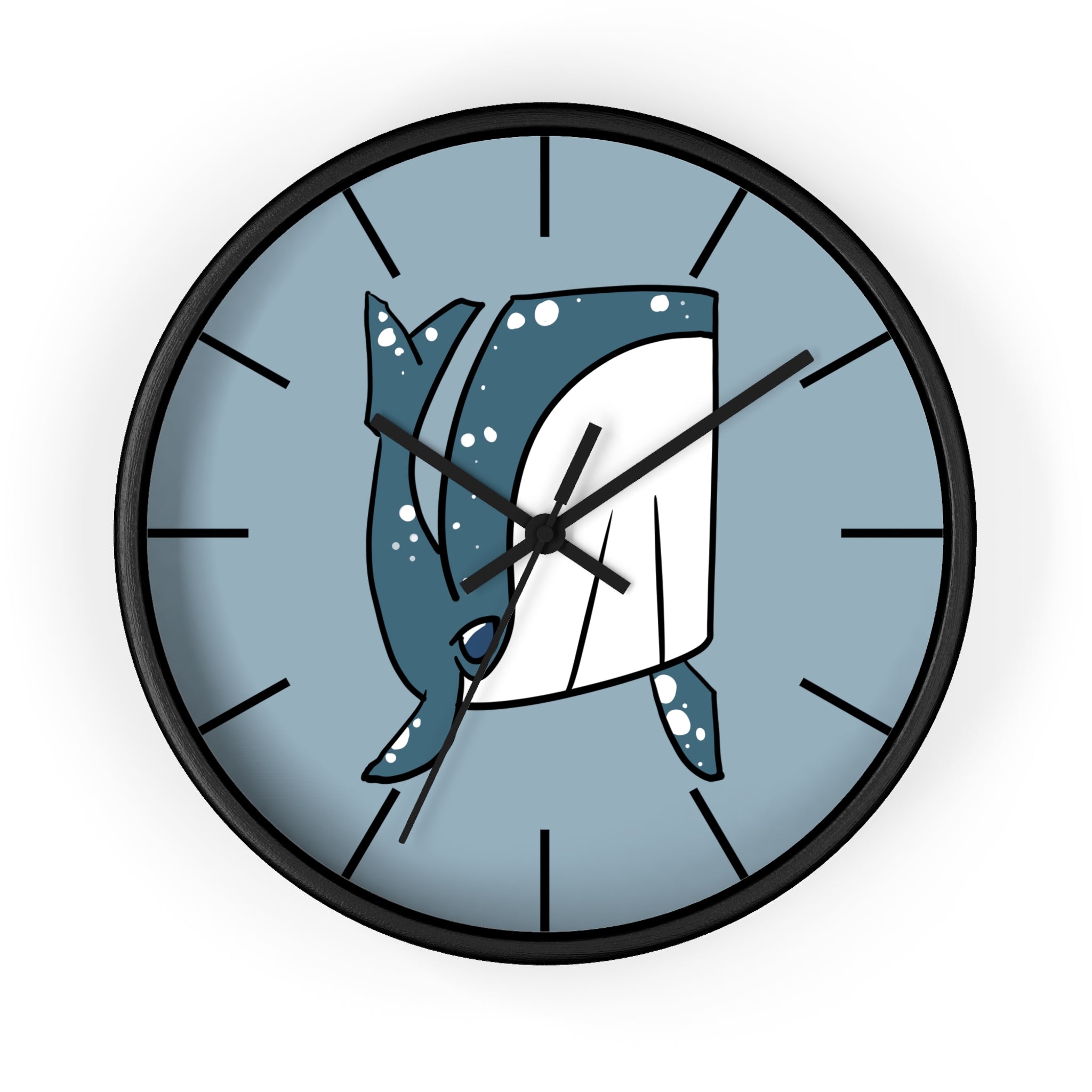 Whale Shark Wall Clock — Cute Nautical Ocean Decor, Marine Life Gift