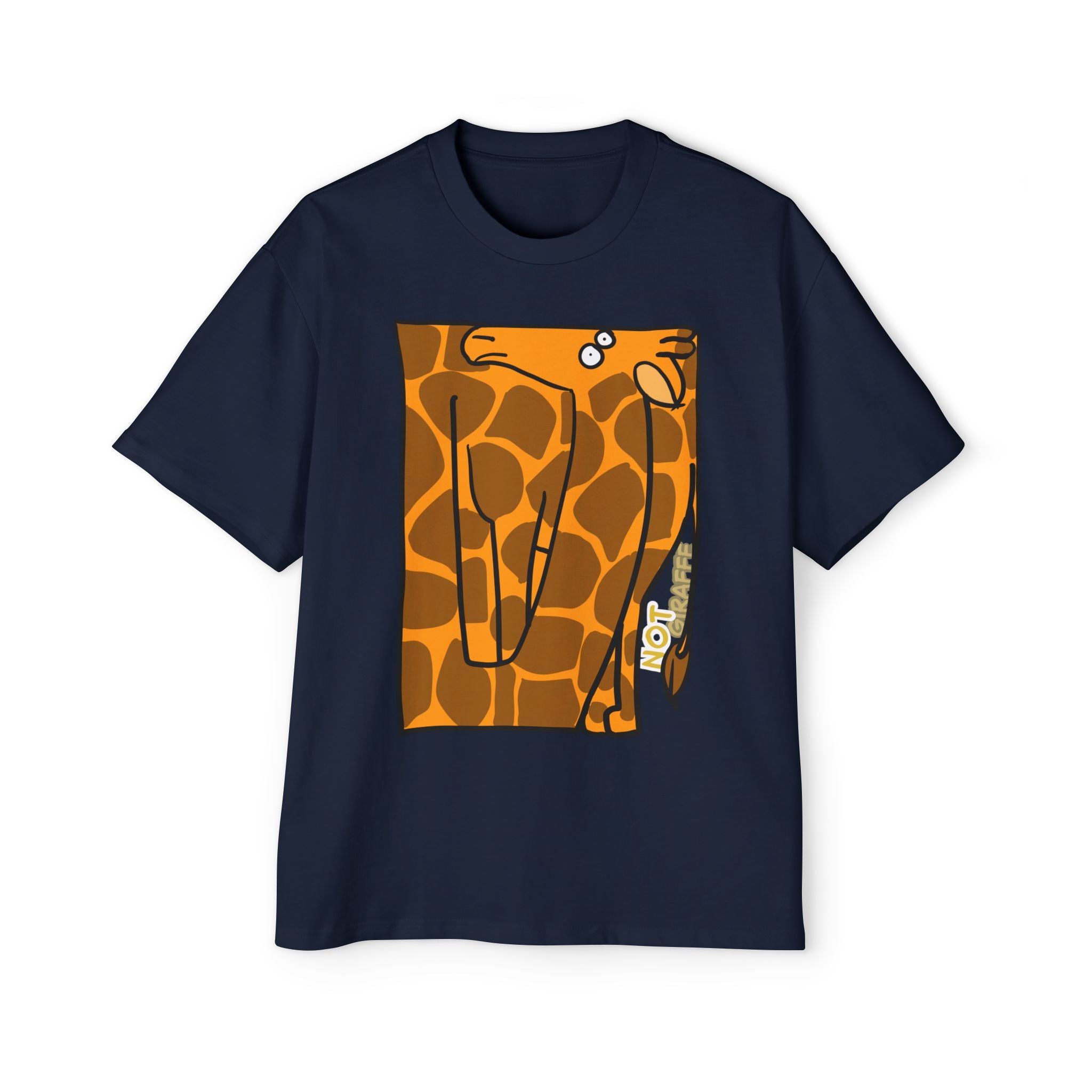 Giraffe Graphic Tee — Playful "NOT GIRAFFE" Men’s T-Shirt