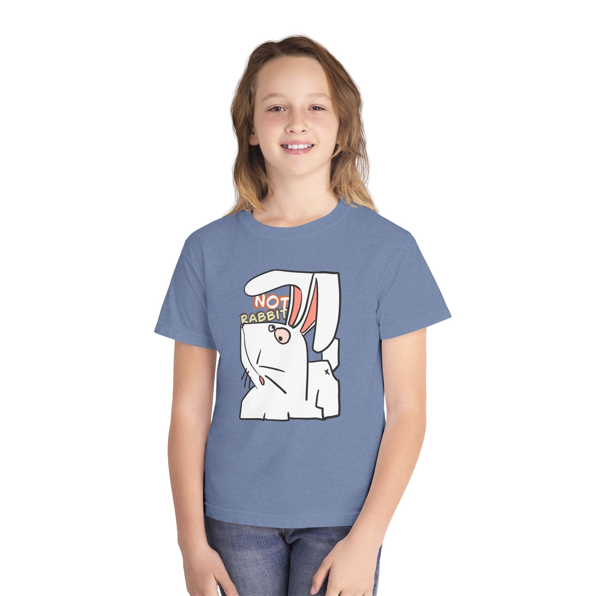 Rabbit Youth Tee — Cute 'Not Rabbit' Graphic Bunny T-Shirt