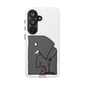 Cute Cartoon Elephant Phone Case — Playful 'Tough Cases' Protective iPhone Cover