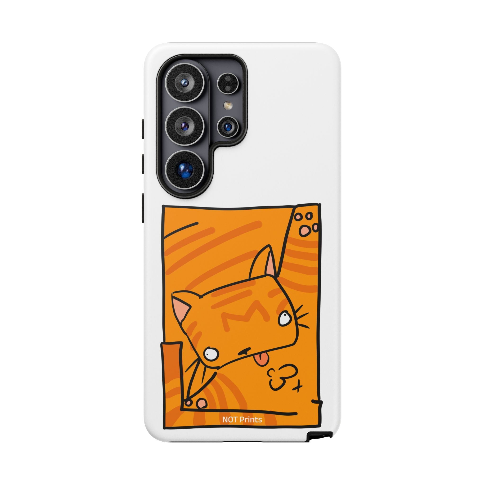 Cute Orange Cat Phone Case - Tough Cases Protective Phone Cover