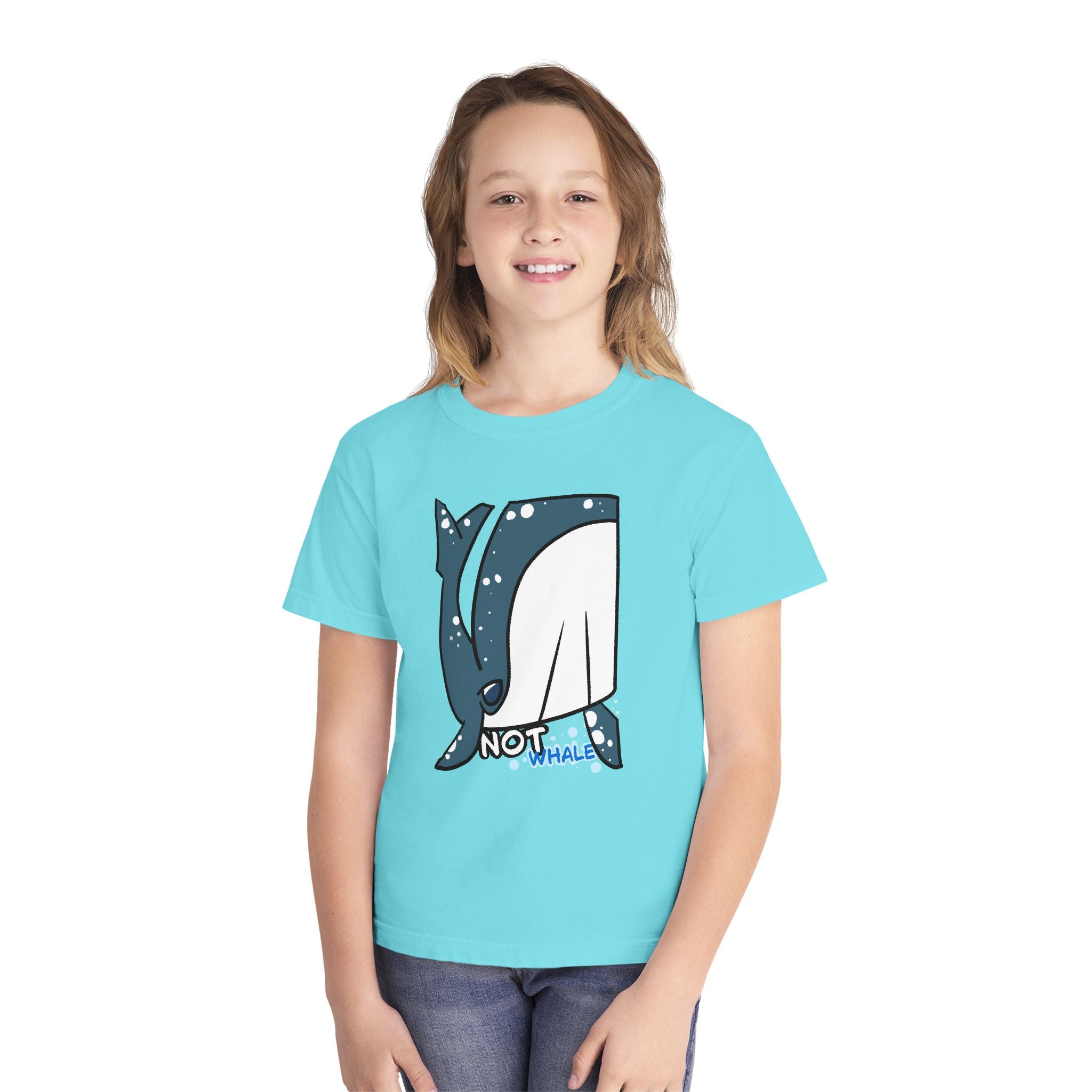 Whale Youth Tee — Cute "Not Whale" Narwhal Graphic Kids Shirt