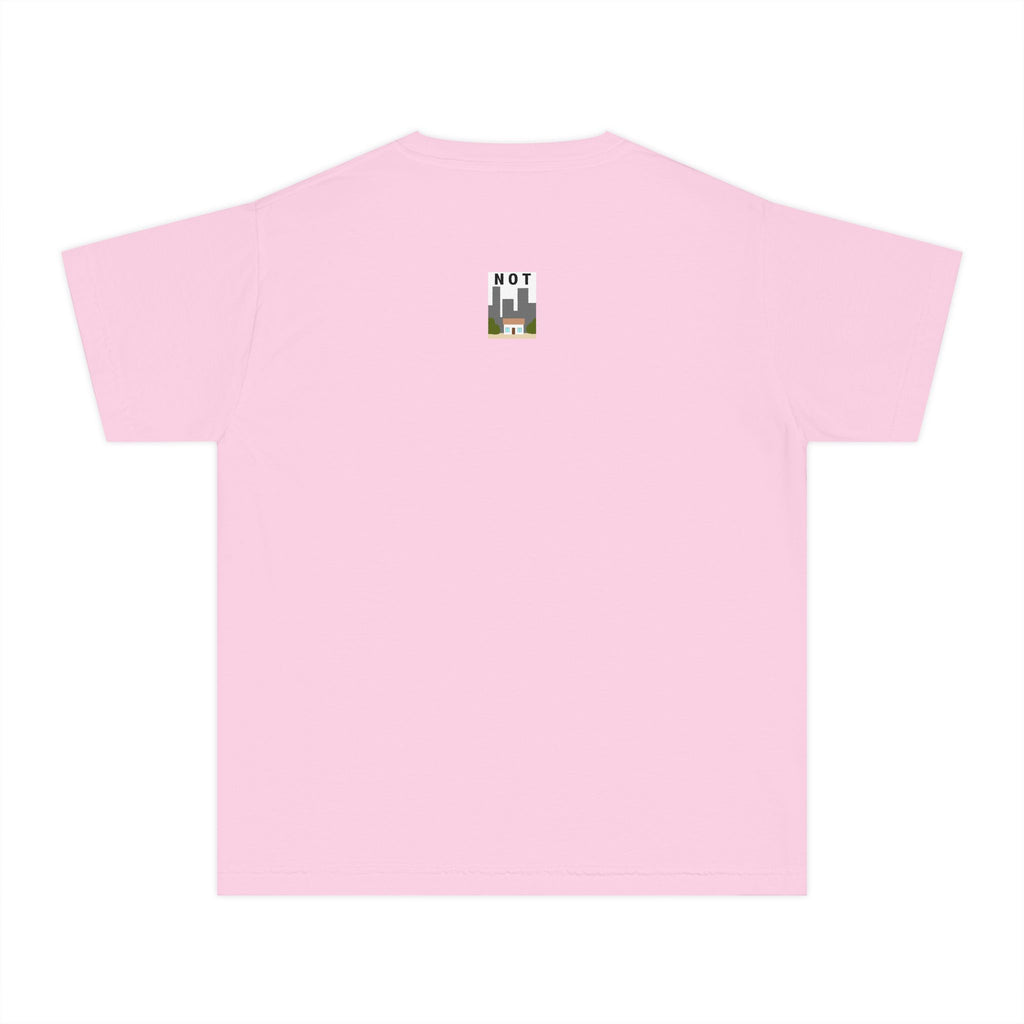 Orange Cat Youth Tee – Cute Cartoon Cat Graphic Shirt for Kids | Funny Not Cat Animal Cotton T-Shirt