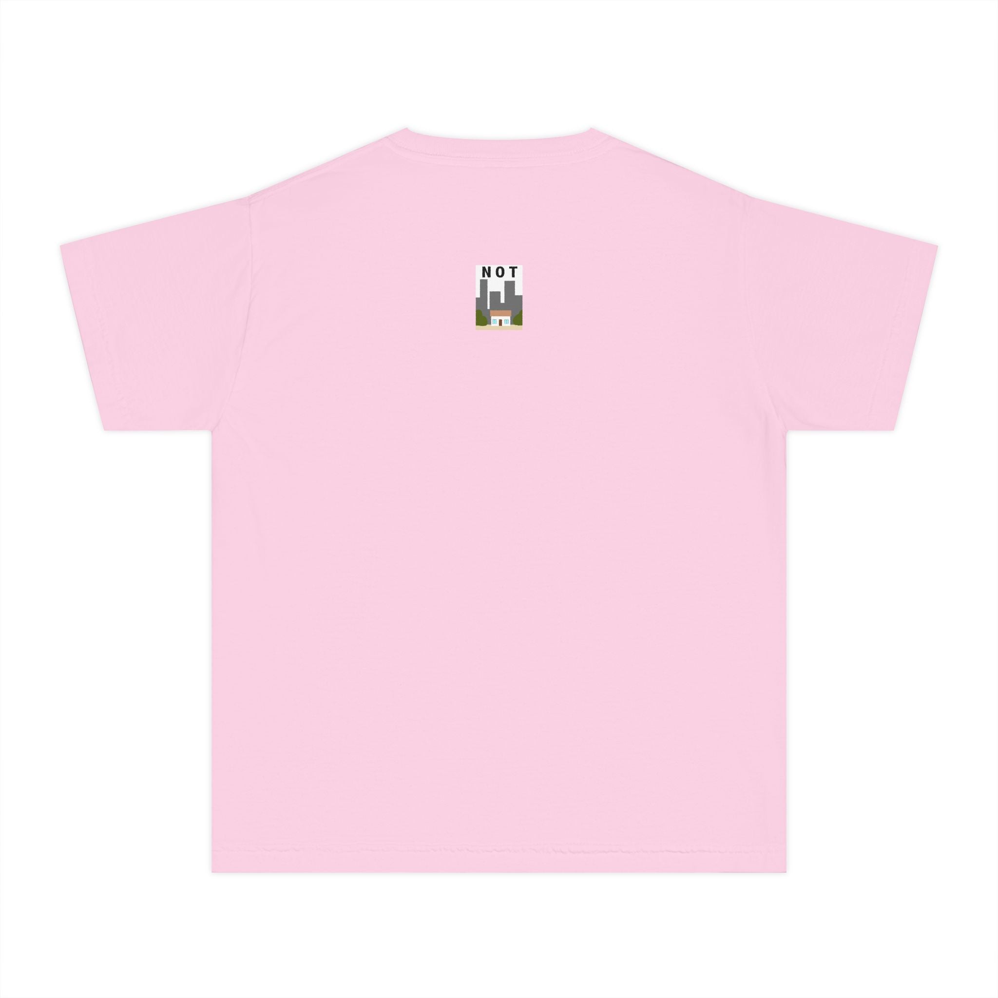 Orange Cat Youth Tee – Cute Cartoon Cat Graphic Shirt for Kids | Funny Not Cat Animal Cotton T-Shirt