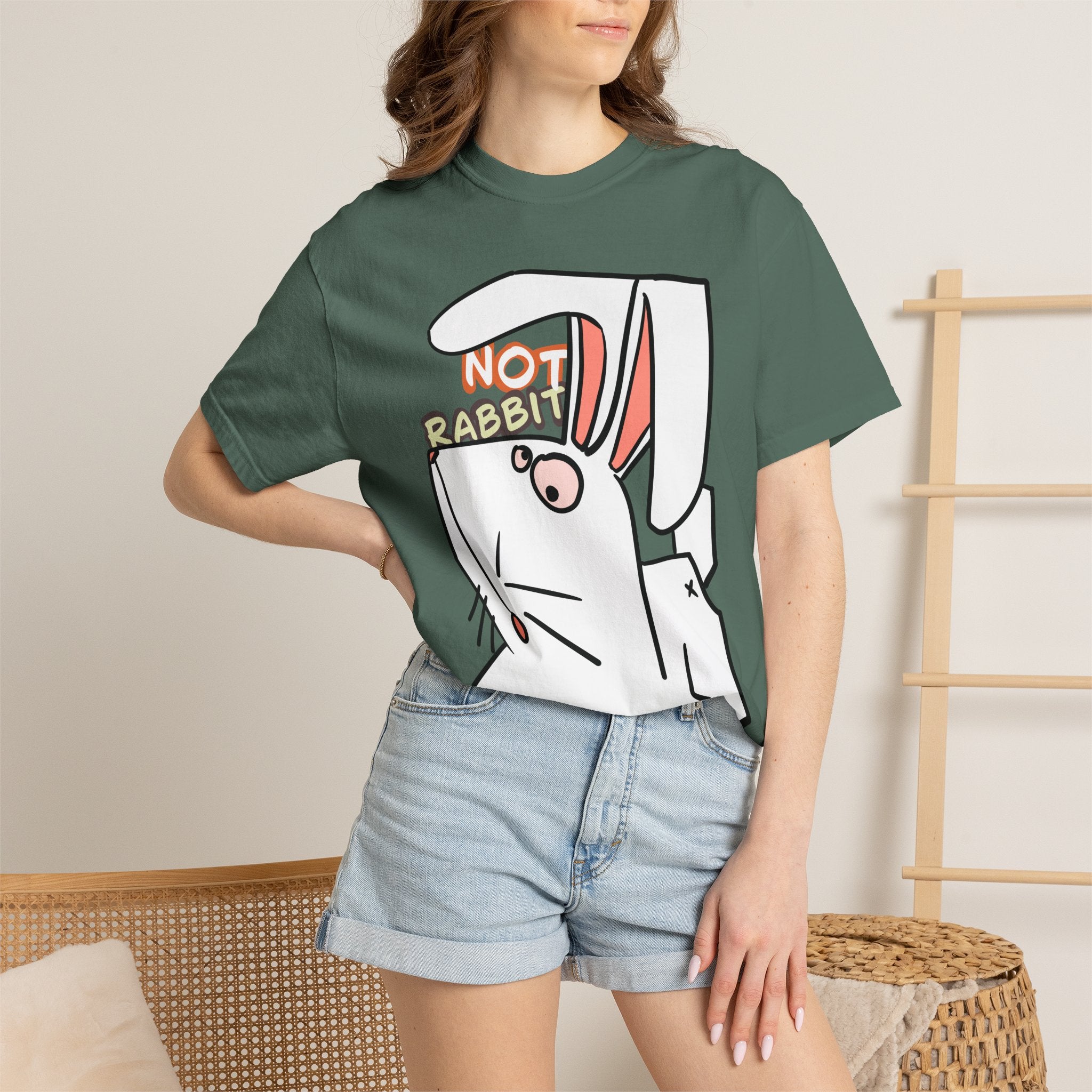 Rabbit T-Shirt | Cute Cartoon "Not Rabbit" | Unisex T-shirt