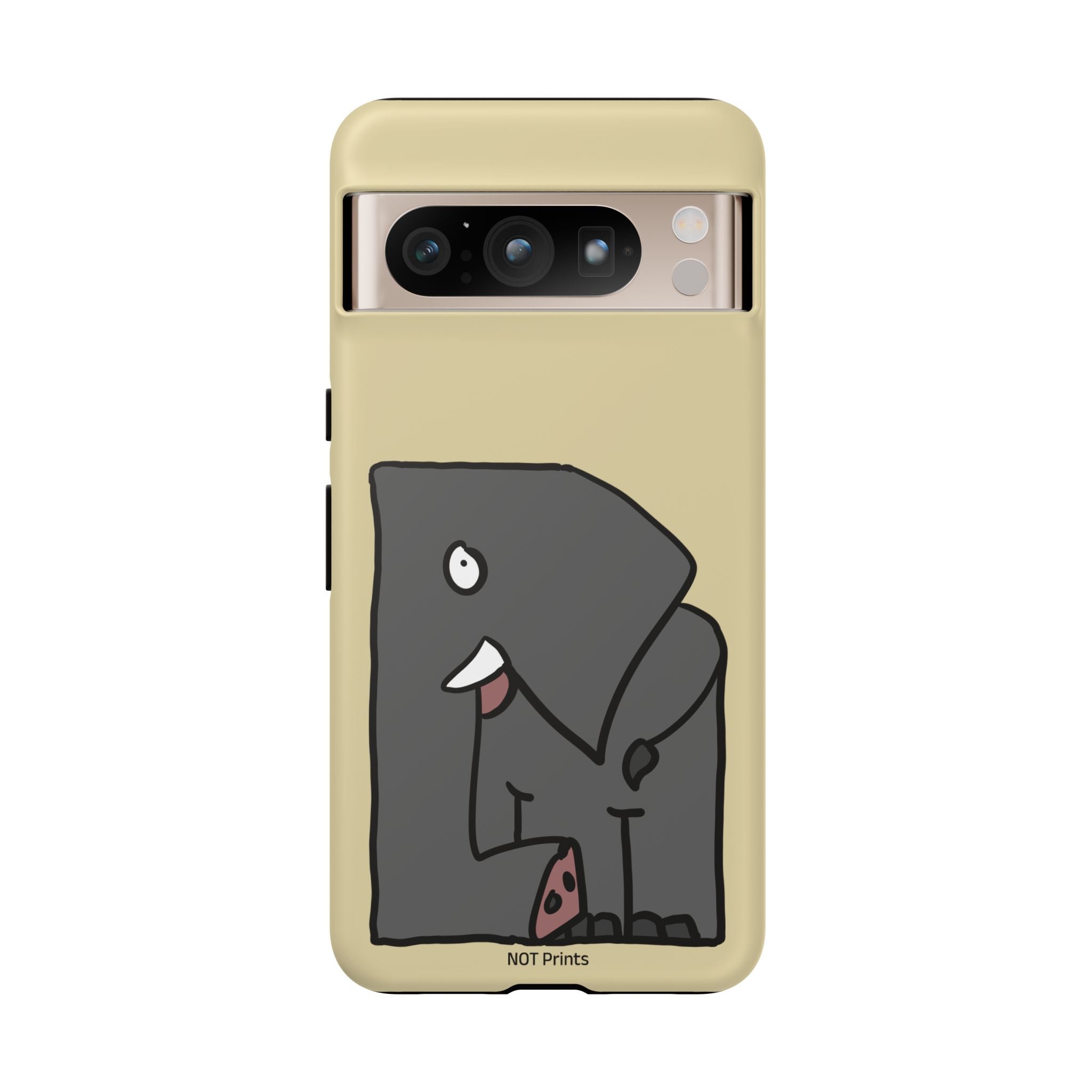 Coque de téléphone mignon éléphant de dessin animé — Coque de protection iPhone ludique et résistante