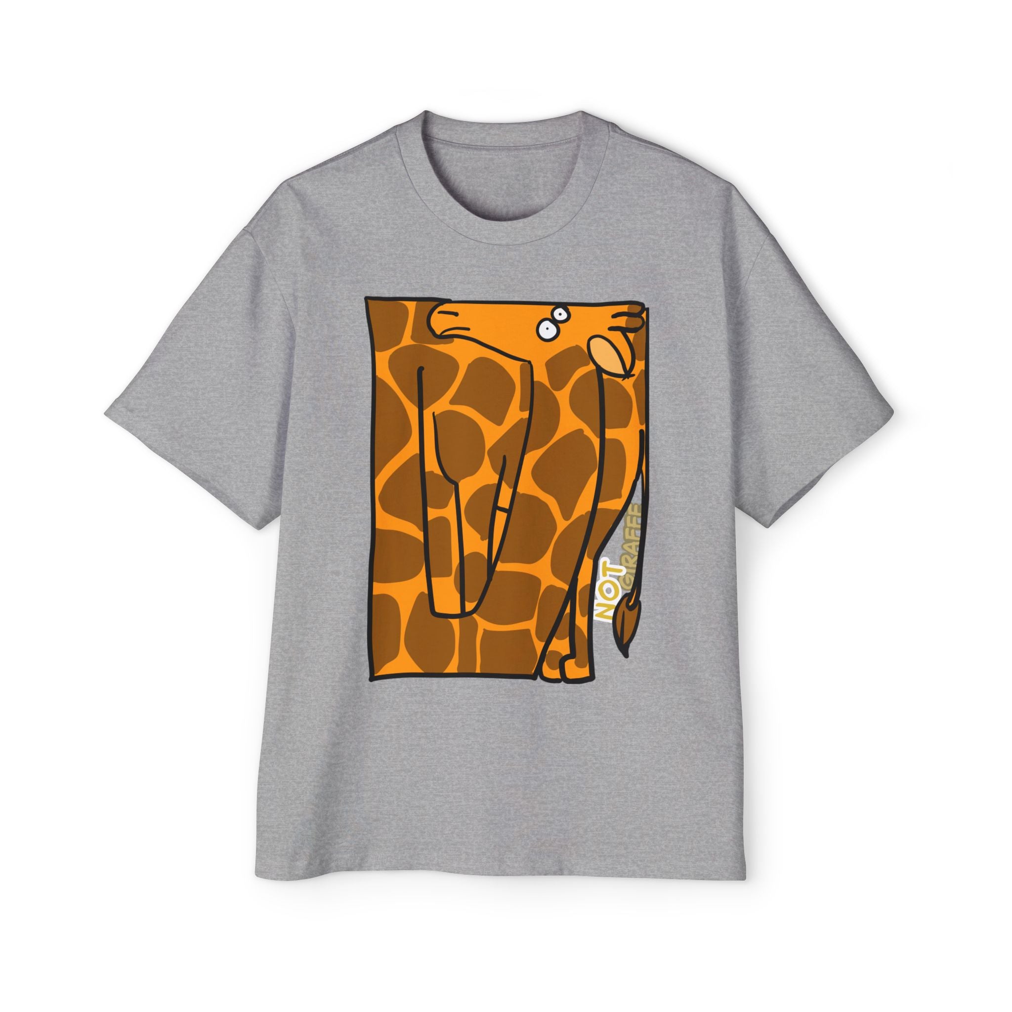 Giraffe Graphic Tee — Playful "NOT GIRAFFE" Men’s T-Shirt