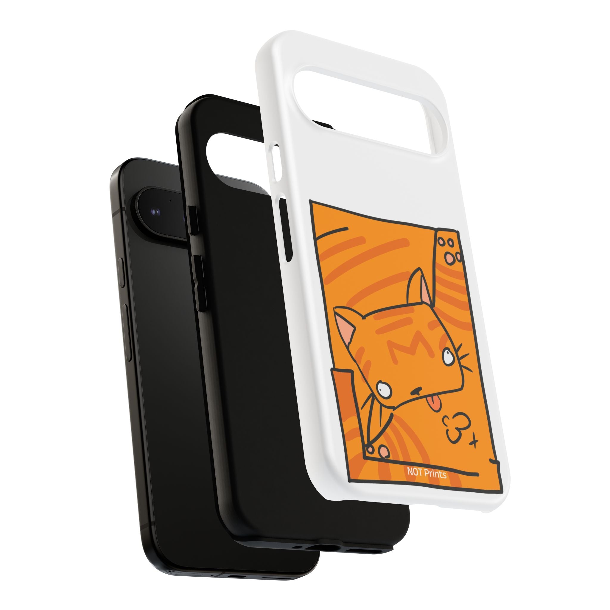 Cute Orange Cat Phone Case - Tough Cases Protective Phone Cover
