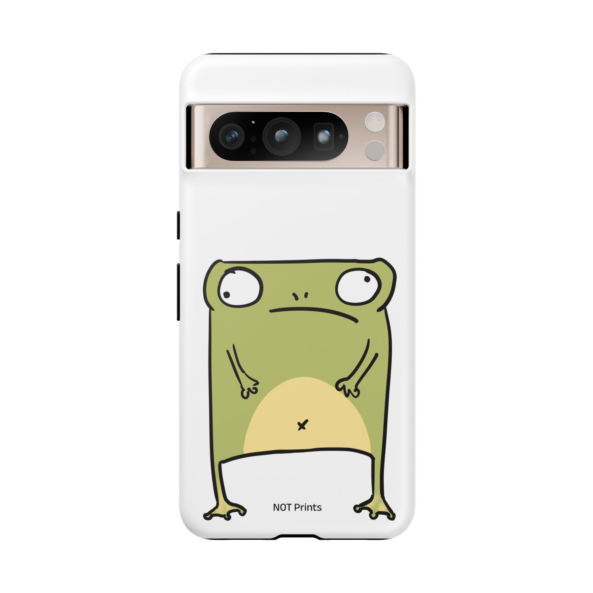 Funny Frog Tough Phone Case — Cute Stubborn Frog Protective iPhone Case