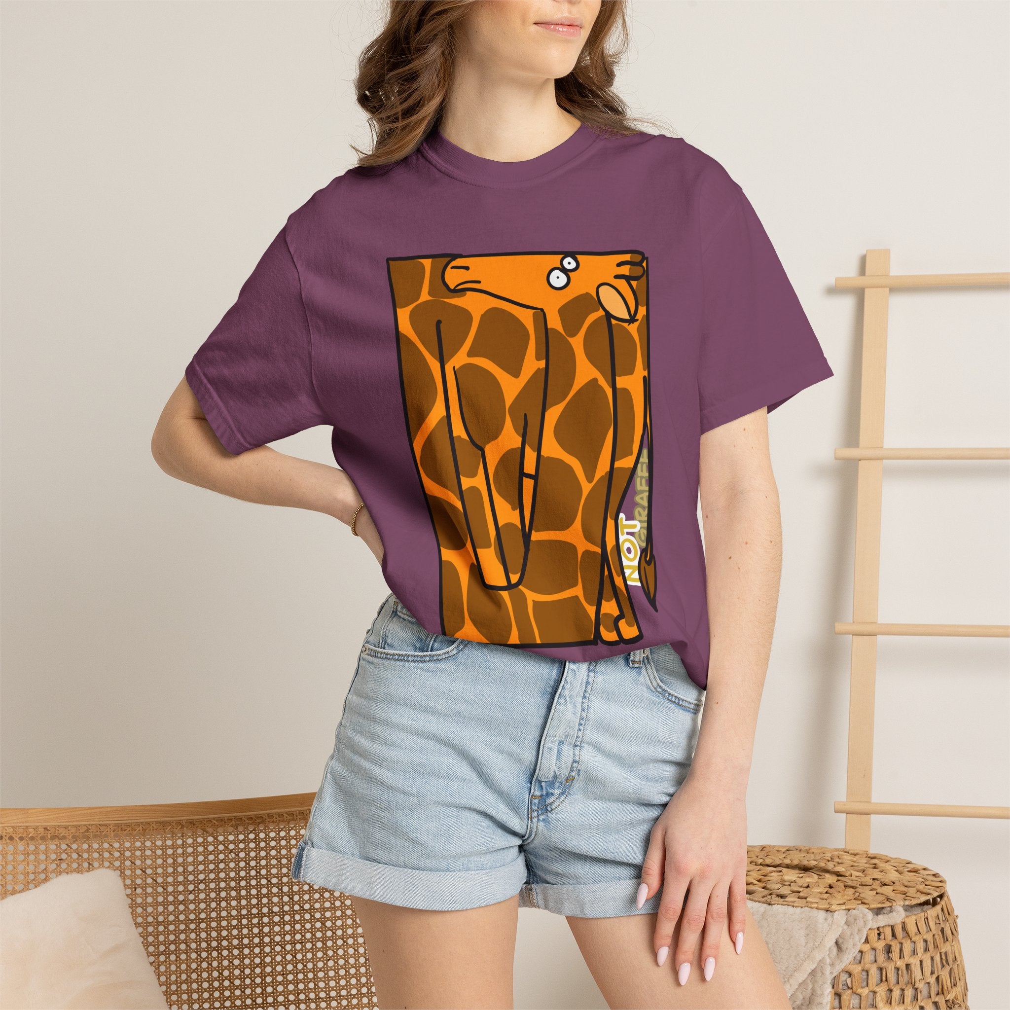 Giraffe T-Shirt — Cute Cartoon "Not Giraffe" Unisex T-shirt