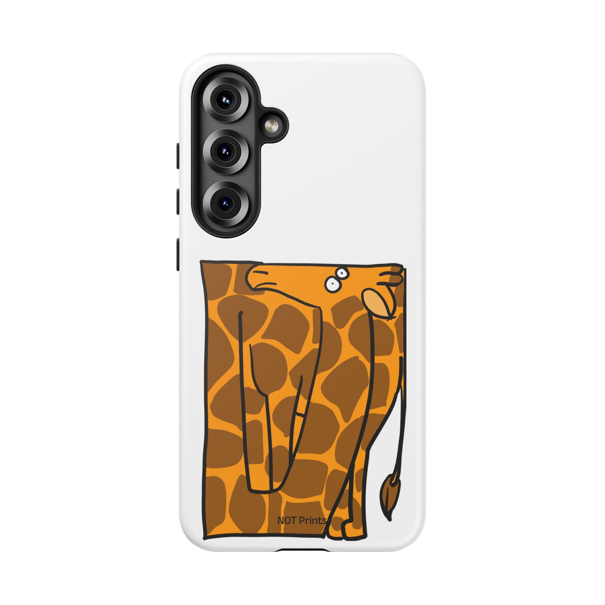 Giraffe Pocket Tough Phone Case — Cute Cartoon Giraffe with Card Slot