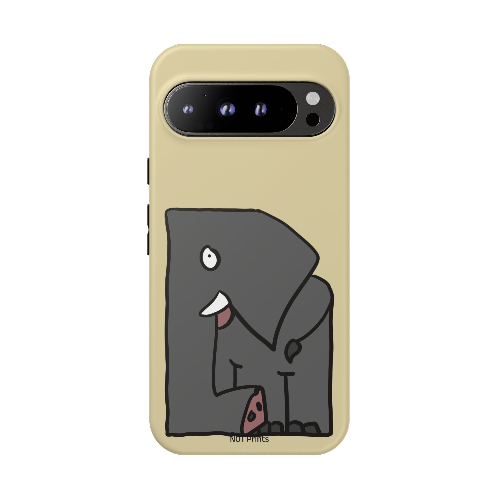 Coque de téléphone mignon éléphant de dessin animé — Coque de protection iPhone ludique et résistante