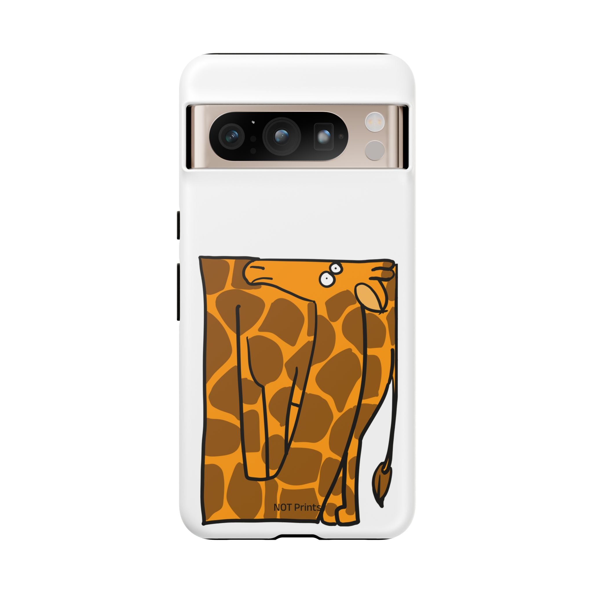 Giraffe Pocket Tough Phone Case — Cute Cartoon Giraffe with Card Slot