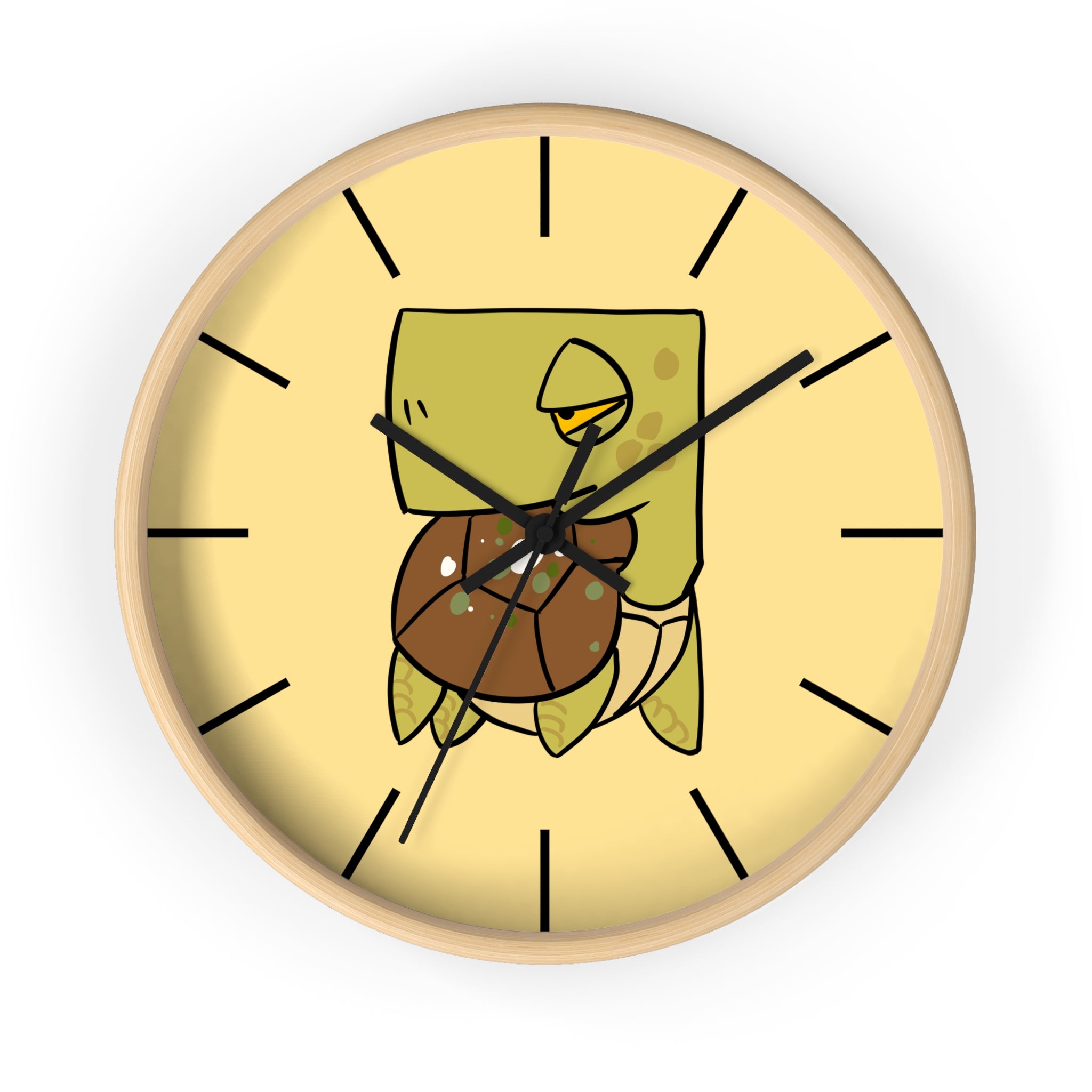Turtle Wall Clock — Cute Cartoon Sea Turtle Clock for Kids’ Room & Beach Decor
