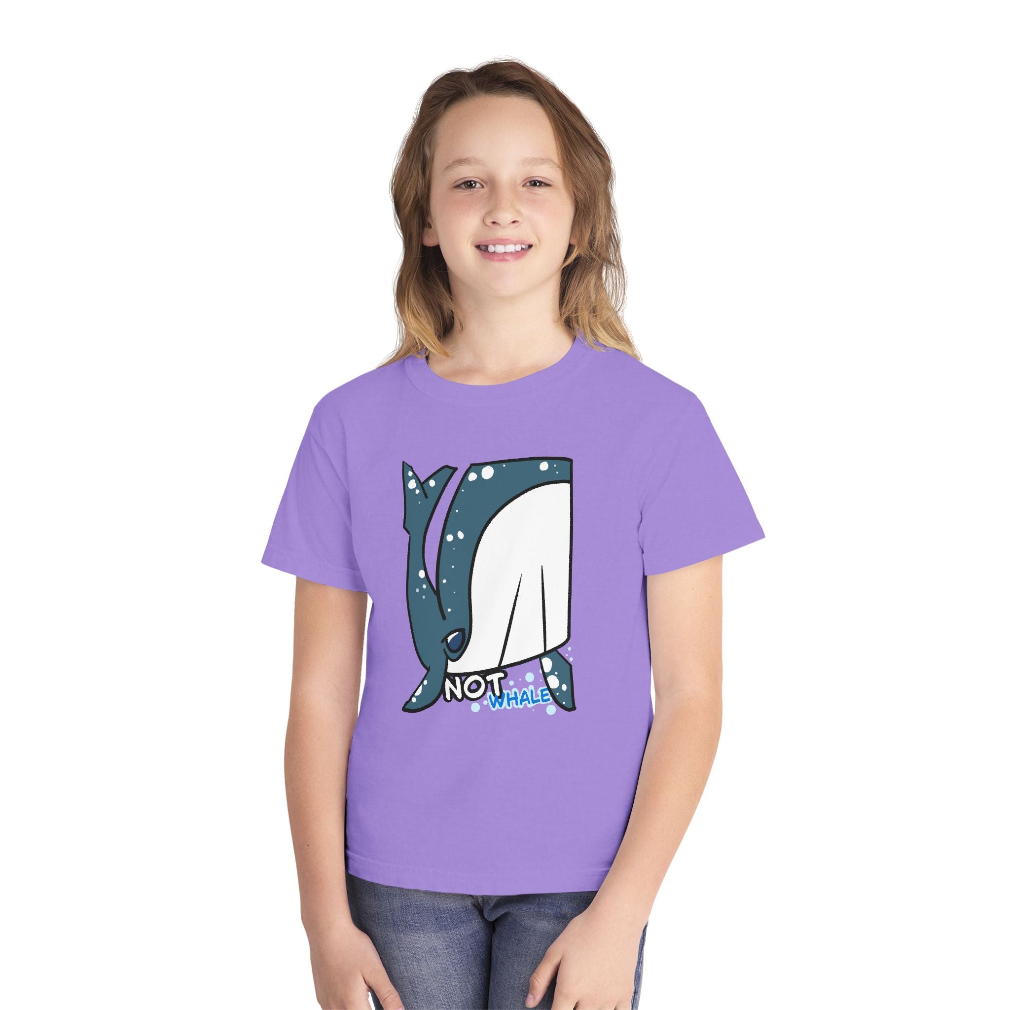 Whale Youth Tee — Cute "Not Whale" Narwhal Graphic Kids Shirt