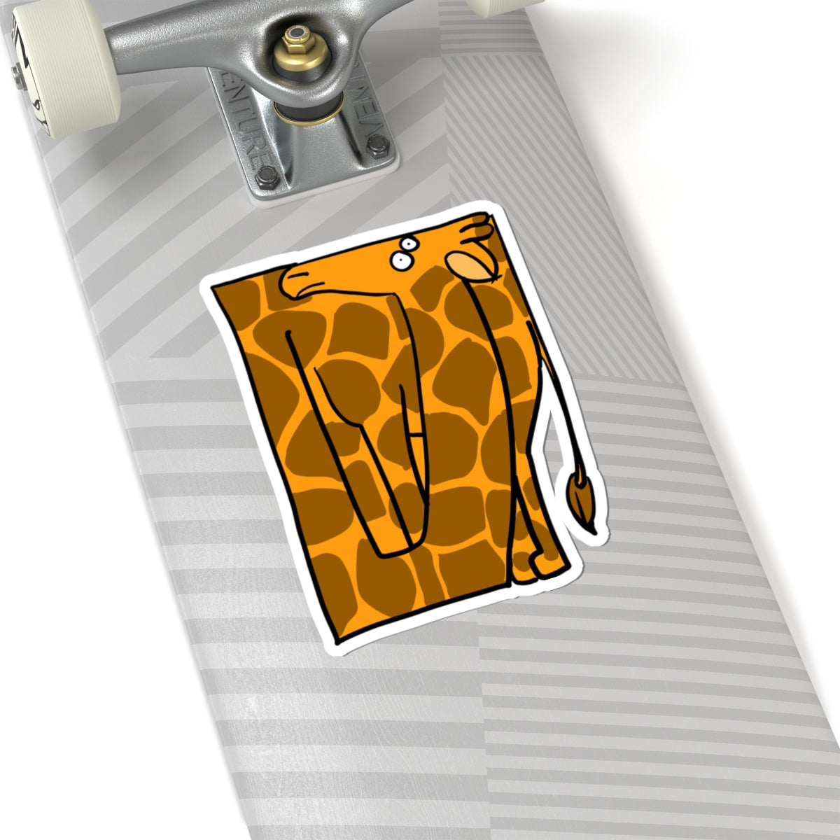 Autocollant Patch Girafe — Adorable décalcomanie girafe dessin animé découpée pour ordinateurs portables et bouteilles d'eau