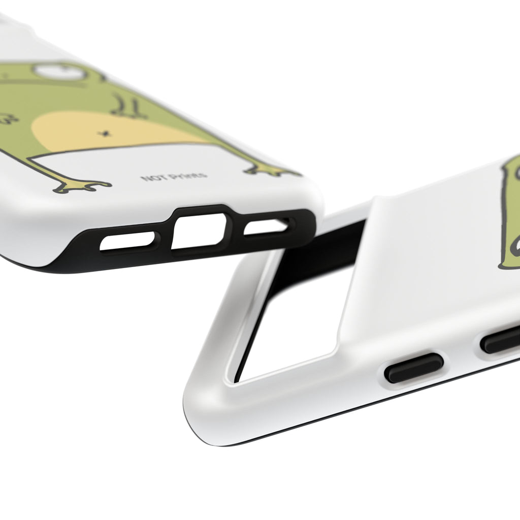 Funny Frog Tough Phone Case — Cute Stubborn Frog Protective iPhone Case